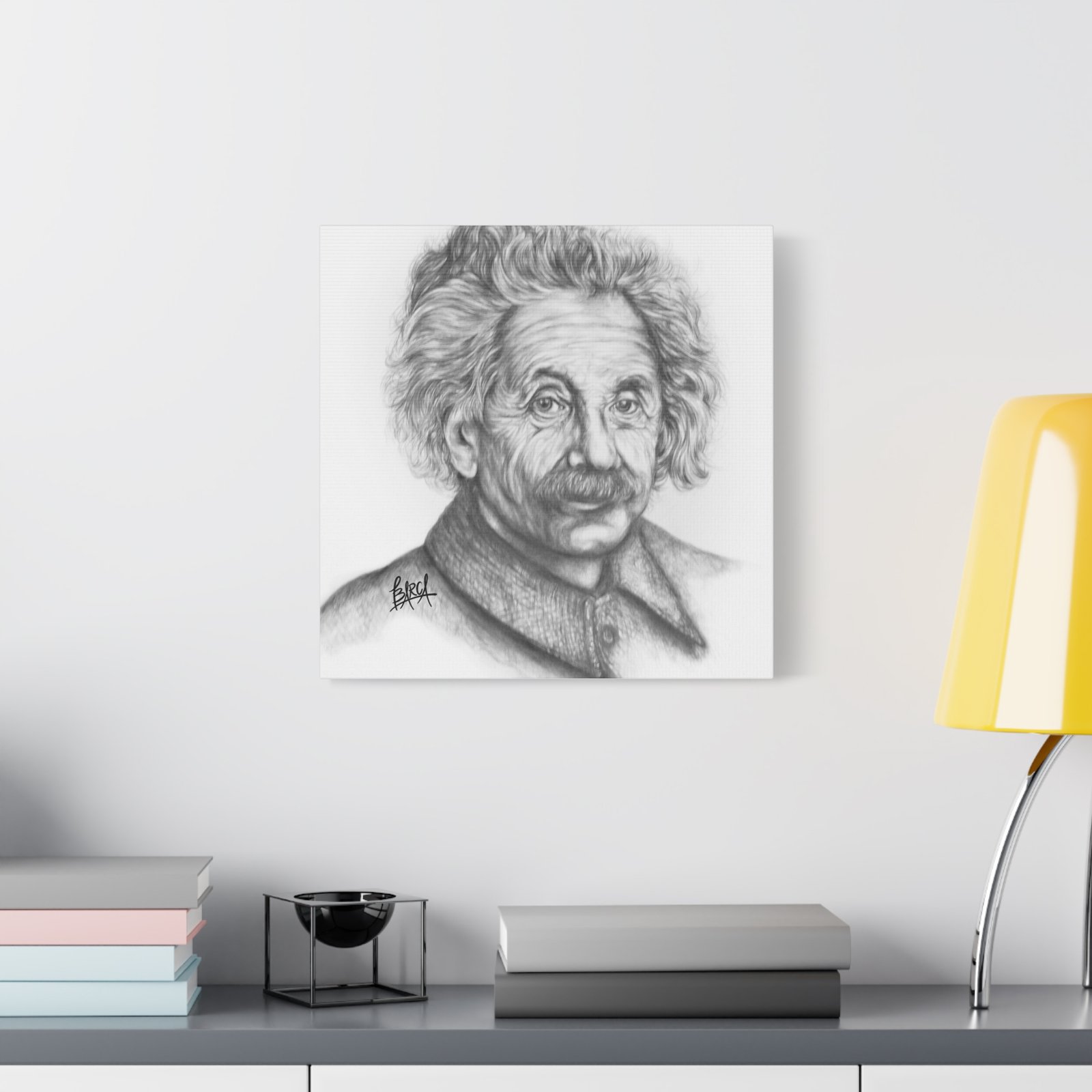 Graphite Pencil Sketch - Stylish Matte Canvas Print, Einstein Art Decor, Wall Art, Office Decor, Educational Gift, Art Lover Gift - Image 79