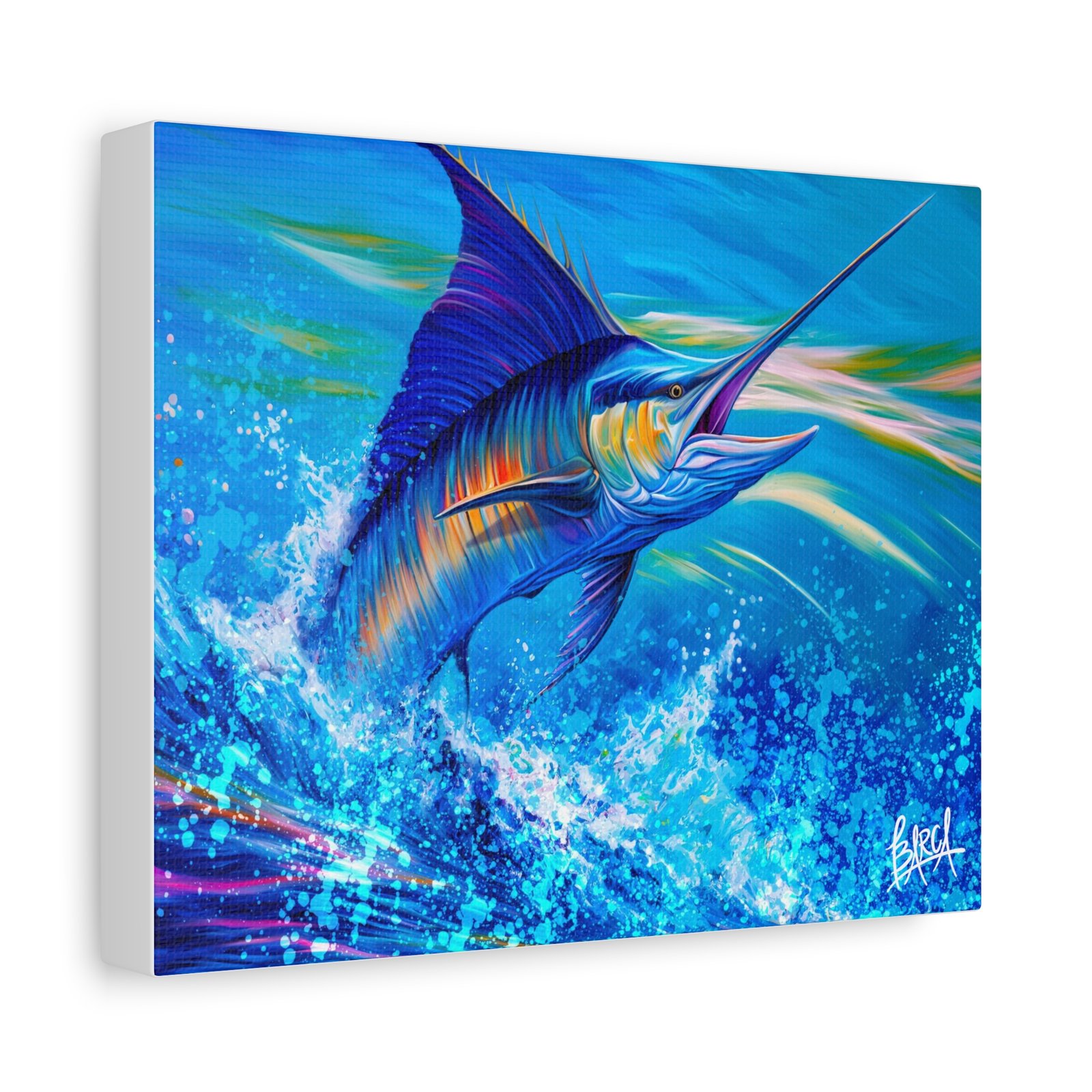 Animal Art Canvas - Vibrant Canvas Wall Art Print, Colorful Fish Decor, Deep Sea Home Decor, Nautical Gift, Tropical Ocean Artwork - Image 2