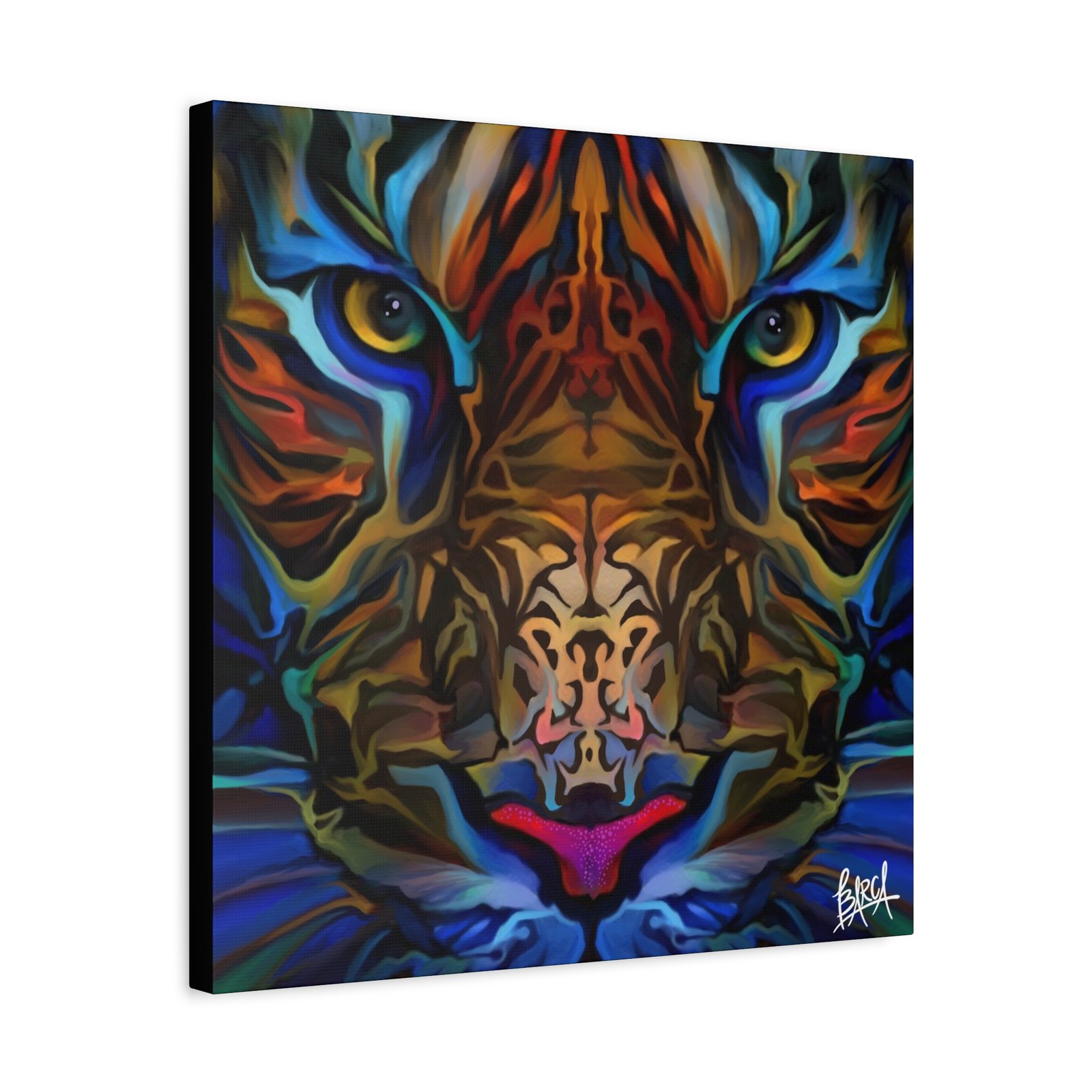 Animal Art Canvas - Portrait Vibrant Tiger Canvas Wall Art, Colorful Animal Decor, Modern Home Aesthetic, Gift for Art Lovers, Unique Wildlife Artwork - Image 90