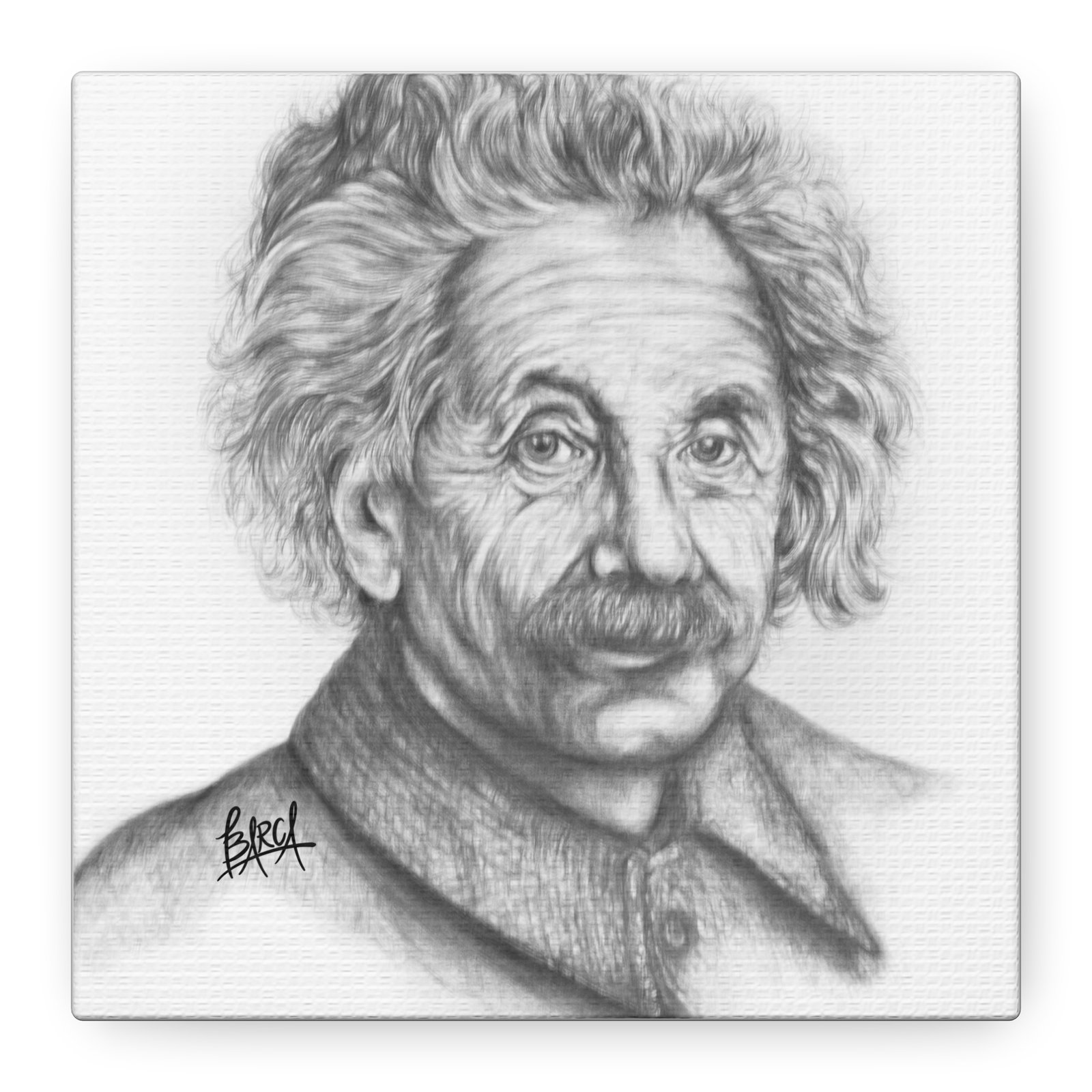 Graphite Pencil Sketch - Stylish Matte Canvas Print, Einstein Art Decor, Wall Art, Office Decor, Educational Gift, Art Lover Gift - Image 61