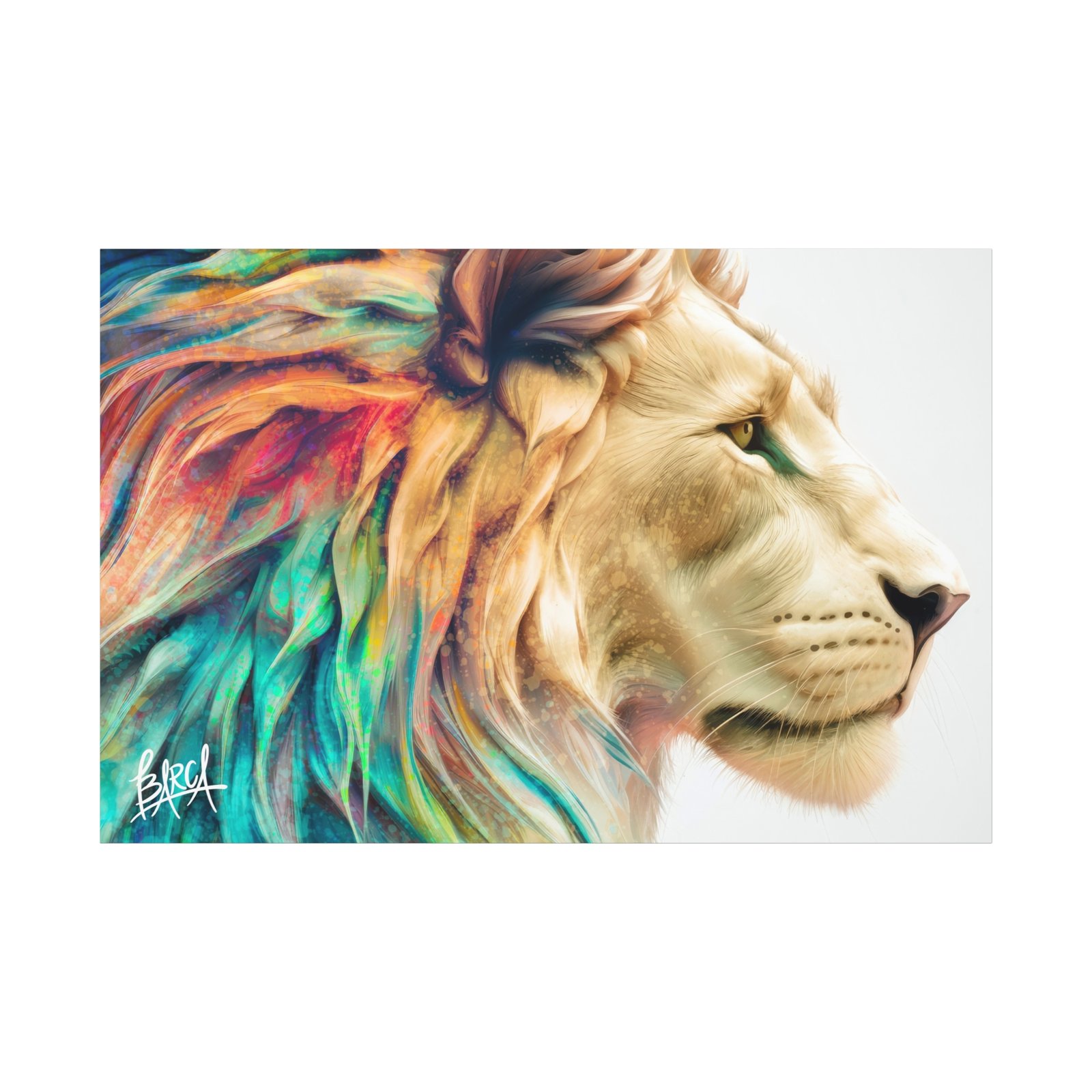 Animal Art Canvas - Vibrant Lion Canvas Wall Art, Colorful Stretched Canvas, Home Decor, Animal Art, Gift for Animal Lovers, Living Room Decoration - Image 61