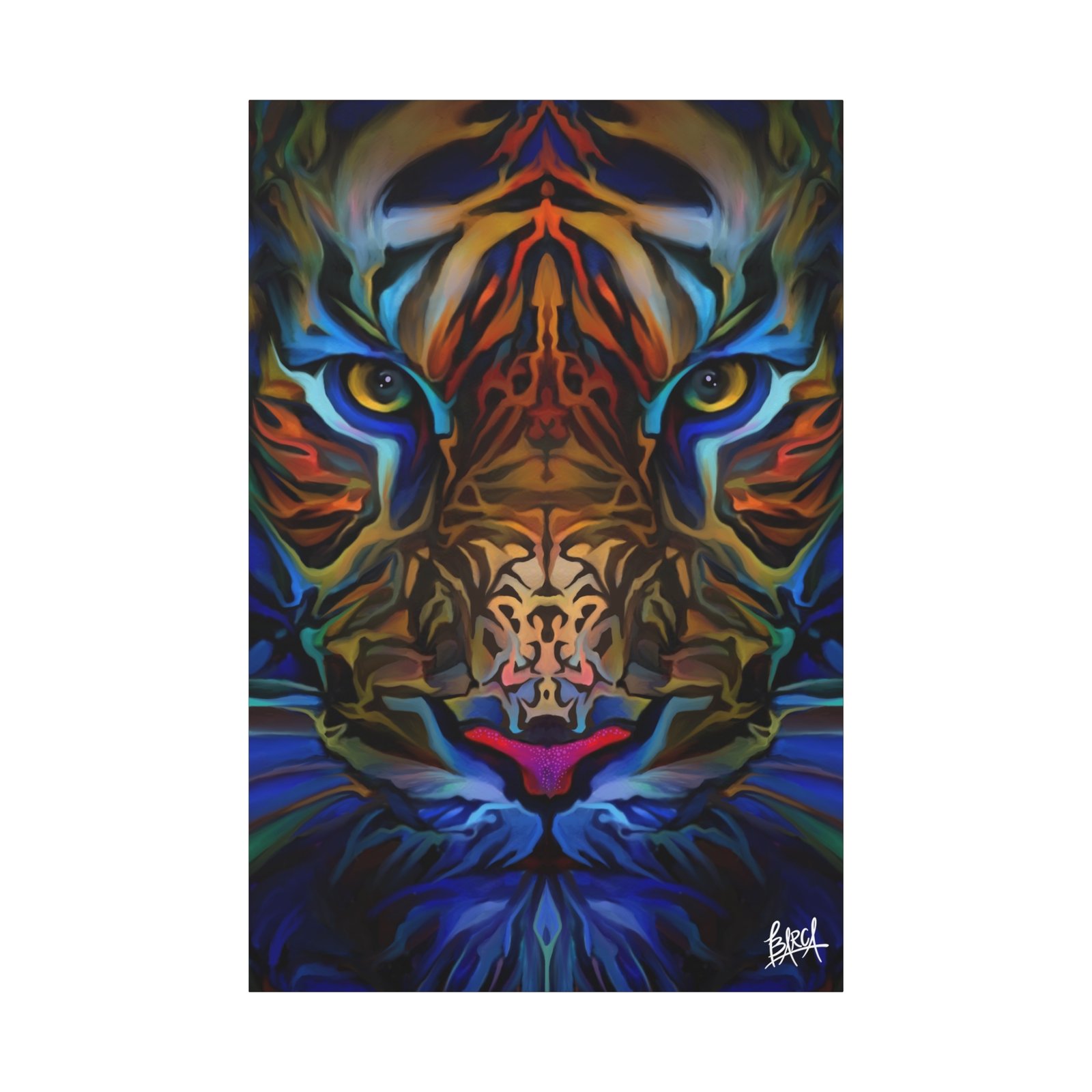 Animal Art Canvas - Portrait Vibrant Tiger Canvas Wall Art, Colorful Animal Decor, Modern Home Aesthetic, Gift for Art Lovers, Unique Wildlife Artwork - Image 65