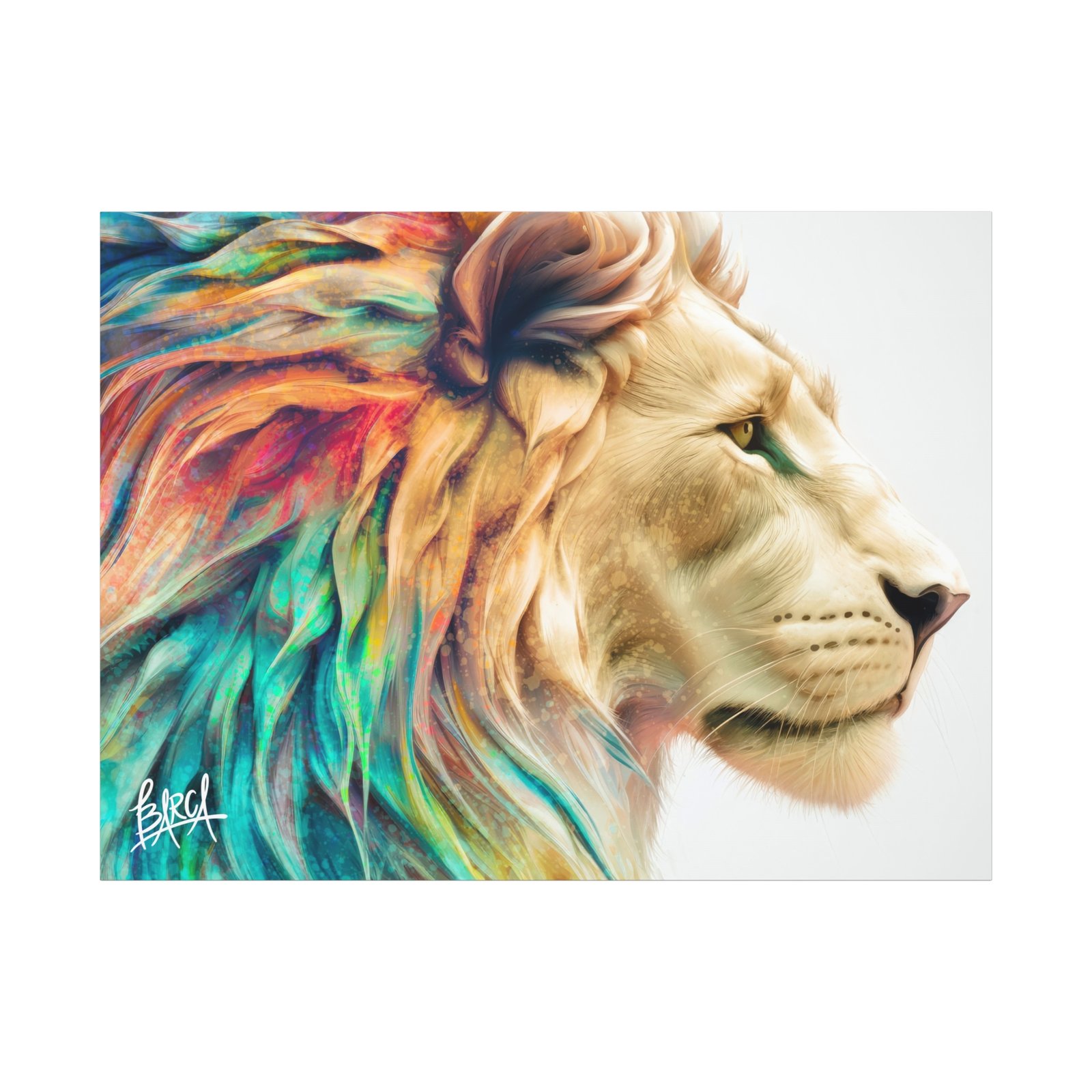 Animal Art Canvas - Vibrant Lion Canvas Wall Art, Colorful Stretched Canvas, Home Decor, Animal Art, Gift for Animal Lovers, Living Room Decoration - Image 53