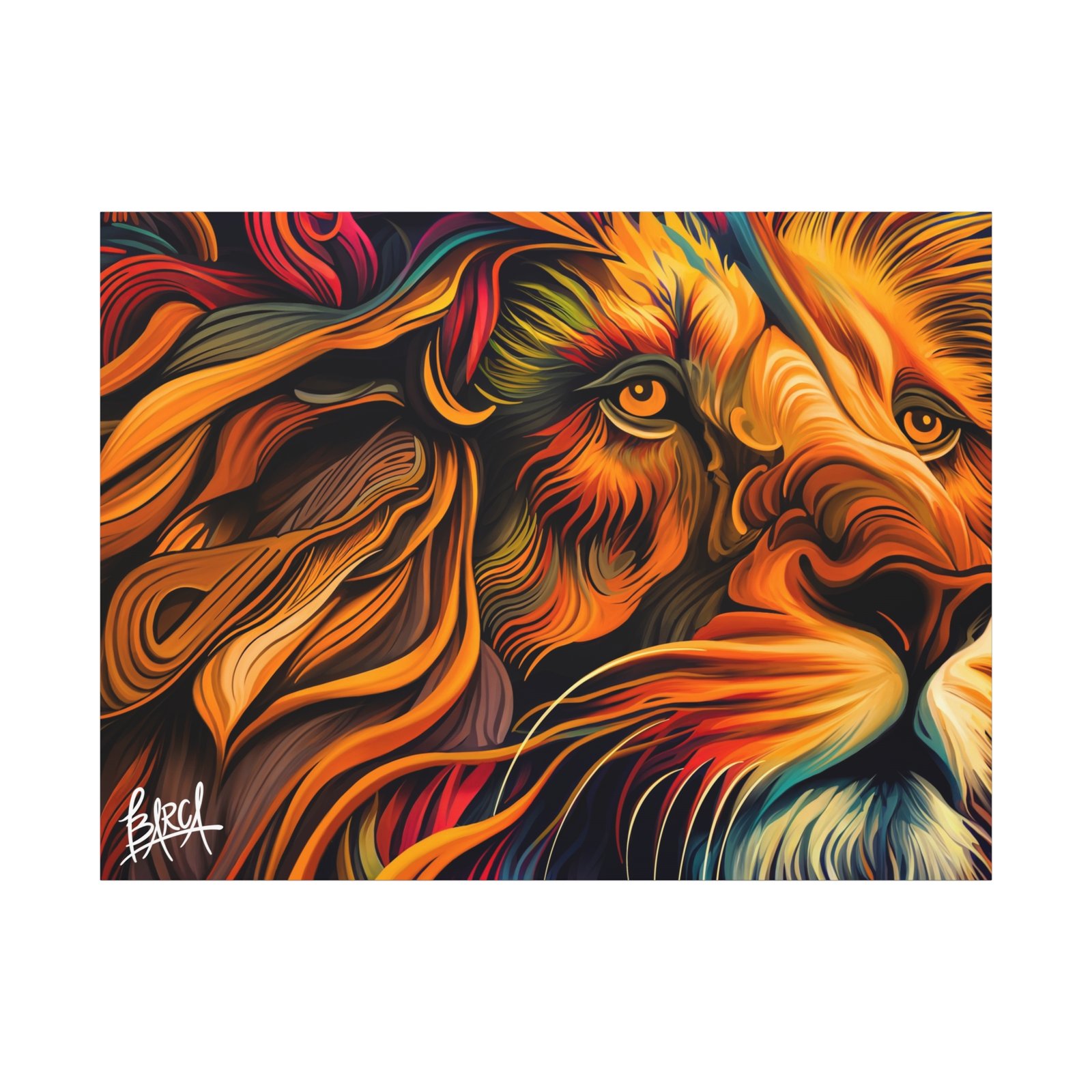 Animal Art Canvas - Colorful Lion Canvas Art, Wall Decor, Animal Portrait, Vibrant Home Decor, Wildlife Art, Gift for Animal Lovers, Modern Art Piece - Image 57