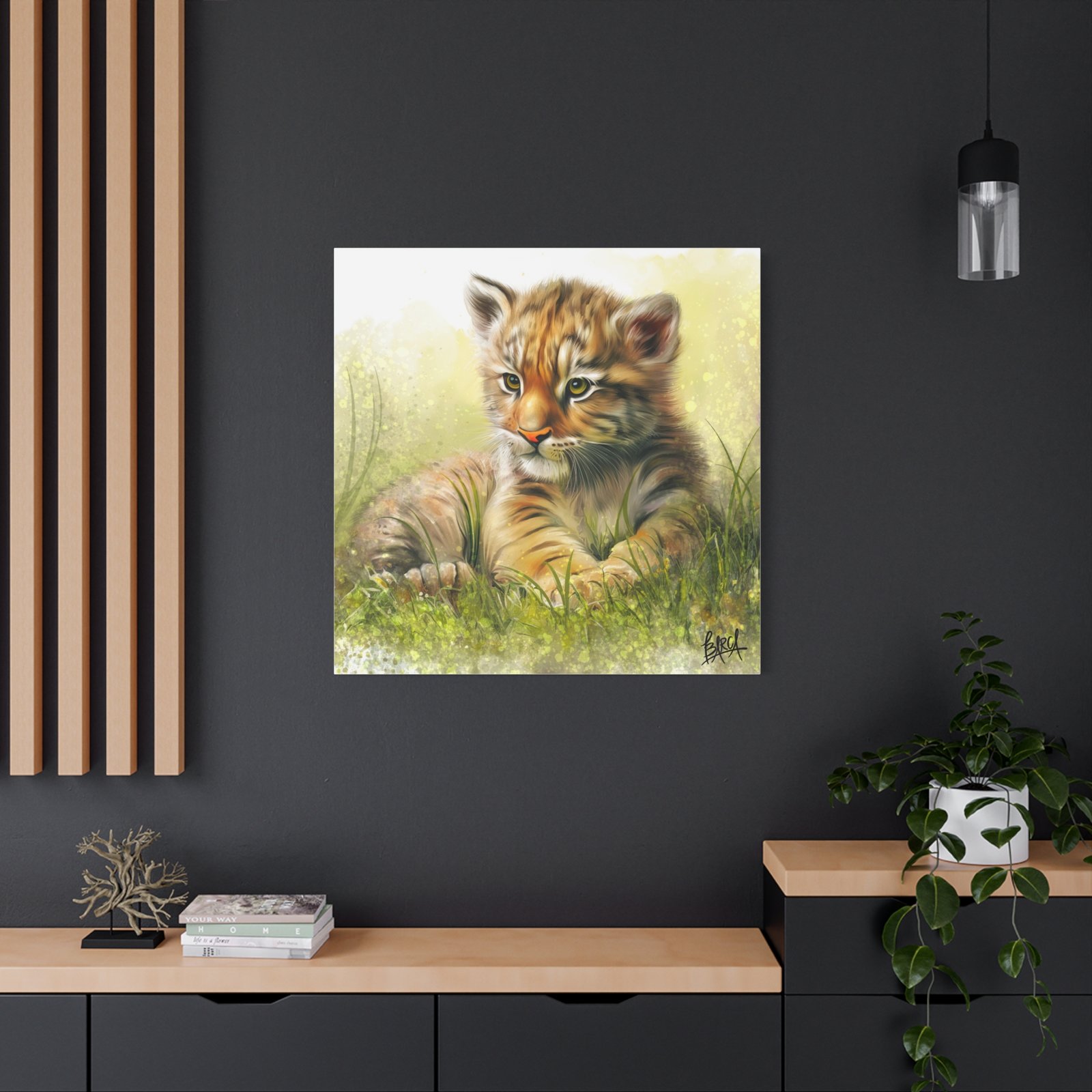 Animal Art Canvas - Tiger Cub Wall Art, Cute Animal Canvas Print for Nursery Decor, Baby Shower Gift, Wildlife Lover's Home Decor, Kid's Room Decoration - Image 40