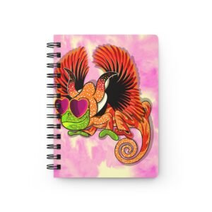 Chamo Pop Art - Elton Inspired Vibrant Spiral Bound Journal with Colorful Lizard Design | Perfect for Notetaking, Sketching, Gifts, or Journaling