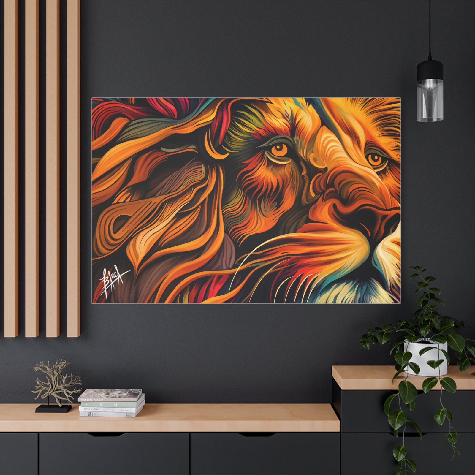 Animal Art Canvas - Vibrant Lion Canvas Art | Colorful Wall Decor, Animal Lover Gift, Living Room Accent, Nature Inspired Decoration, Unique Home Art - Image 64