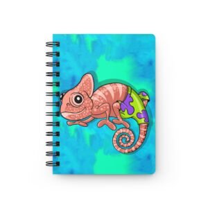 Chamo Pop Art - Underwater Sponge Bob inspired of Patrick Chameleon Spiral Bound Journal | Eco-friendly Notebook, Gift for Artists, Writing Journal, Student Supplies, Travel Sketchbook
