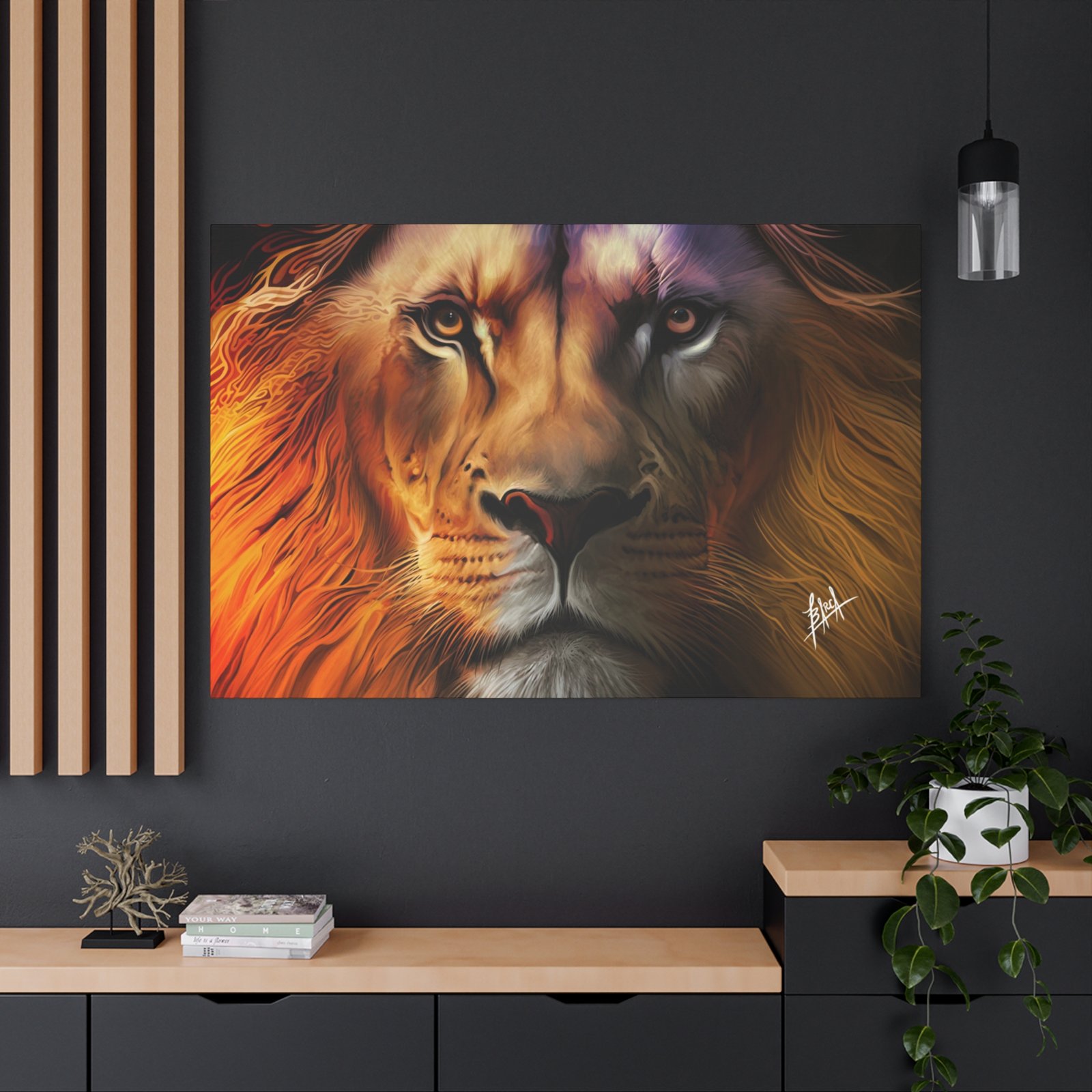 Animal Art Canvas - Majestic Lion Canvas Wall Art, Perfect for Animal Lovers, Home Decor, Gift for Nature Enthusiasts, Living Room Artwork, Bold Lion Portrait - Image 68