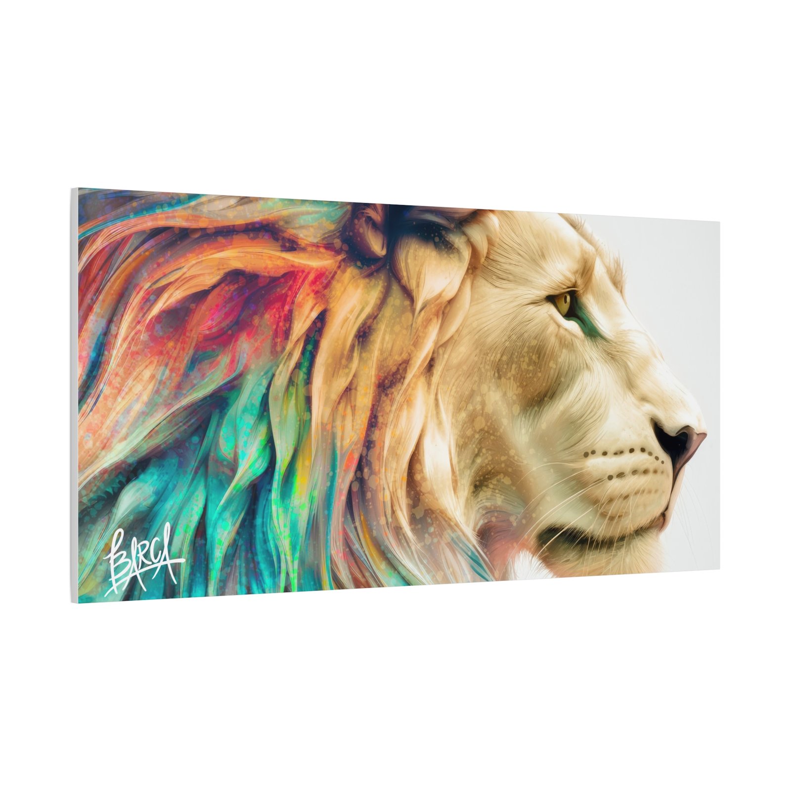 Animal Art Canvas - Vibrant Lion Canvas Wall Art, Colorful Stretched Canvas, Home Decor, Animal Art, Gift for Animal Lovers, Living Room Decoration - Image 58