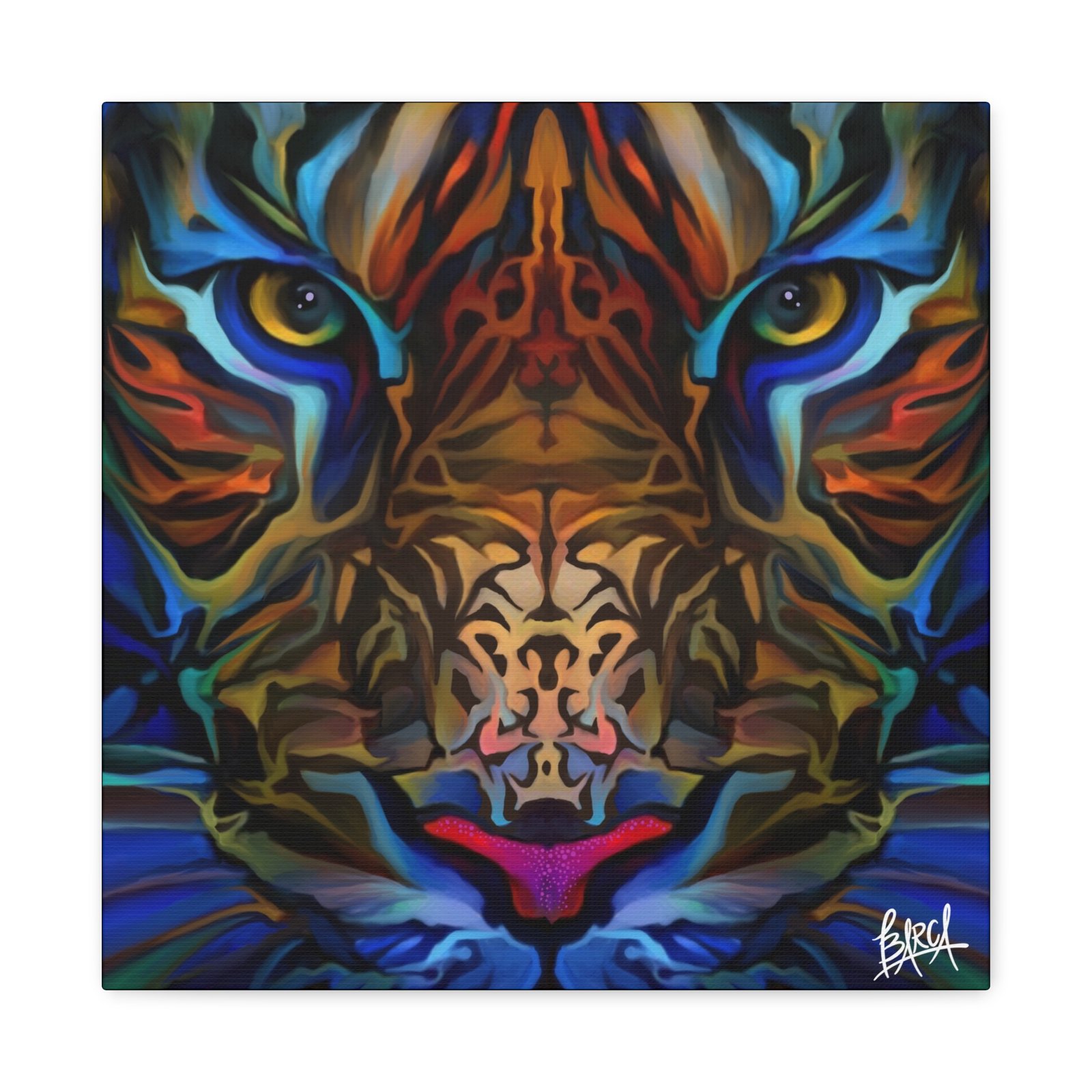 Animal Art Canvas - Portrait Vibrant Tiger Canvas Wall Art, Colorful Animal Decor, Modern Home Aesthetic, Gift for Art Lovers, Unique Wildlife Artwork - Image 85