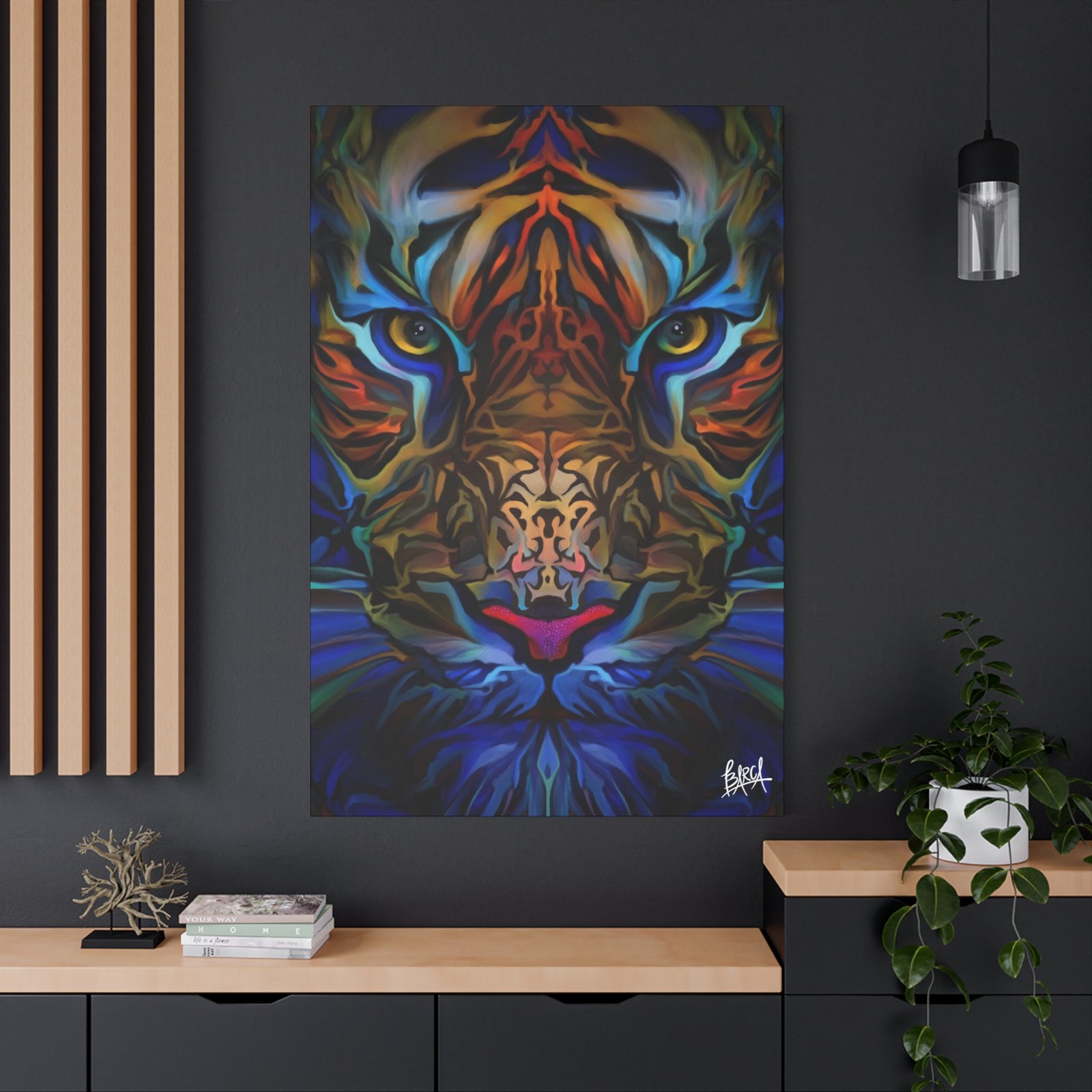 Animal Art Canvas - Portrait Vibrant Tiger Canvas Wall Art, Colorful Animal Decor, Modern Home Aesthetic, Gift for Art Lovers, Unique Wildlife Artwork - Image 68