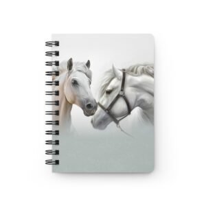 Animal Art Horse - Elegant White Horse Lovers Spiral Bound Journal | Personalized Gift for Equestrian Enthusiasts | Perfect for Note-taking, Journaling, or [...]