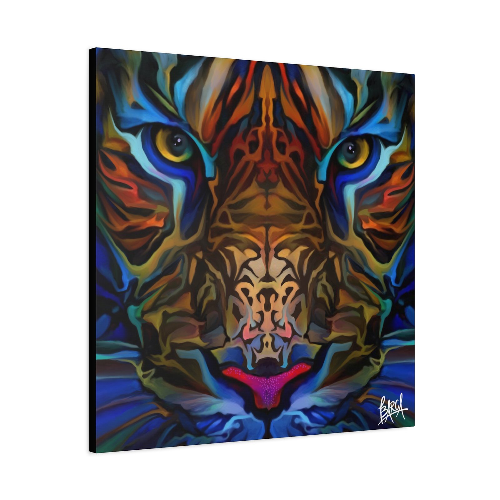 Animal Art Canvas - Portrait Vibrant Tiger Canvas Wall Art, Colorful Animal Decor, Modern Home Aesthetic, Gift for Art Lovers, Unique Wildlife Artwork - Image 102