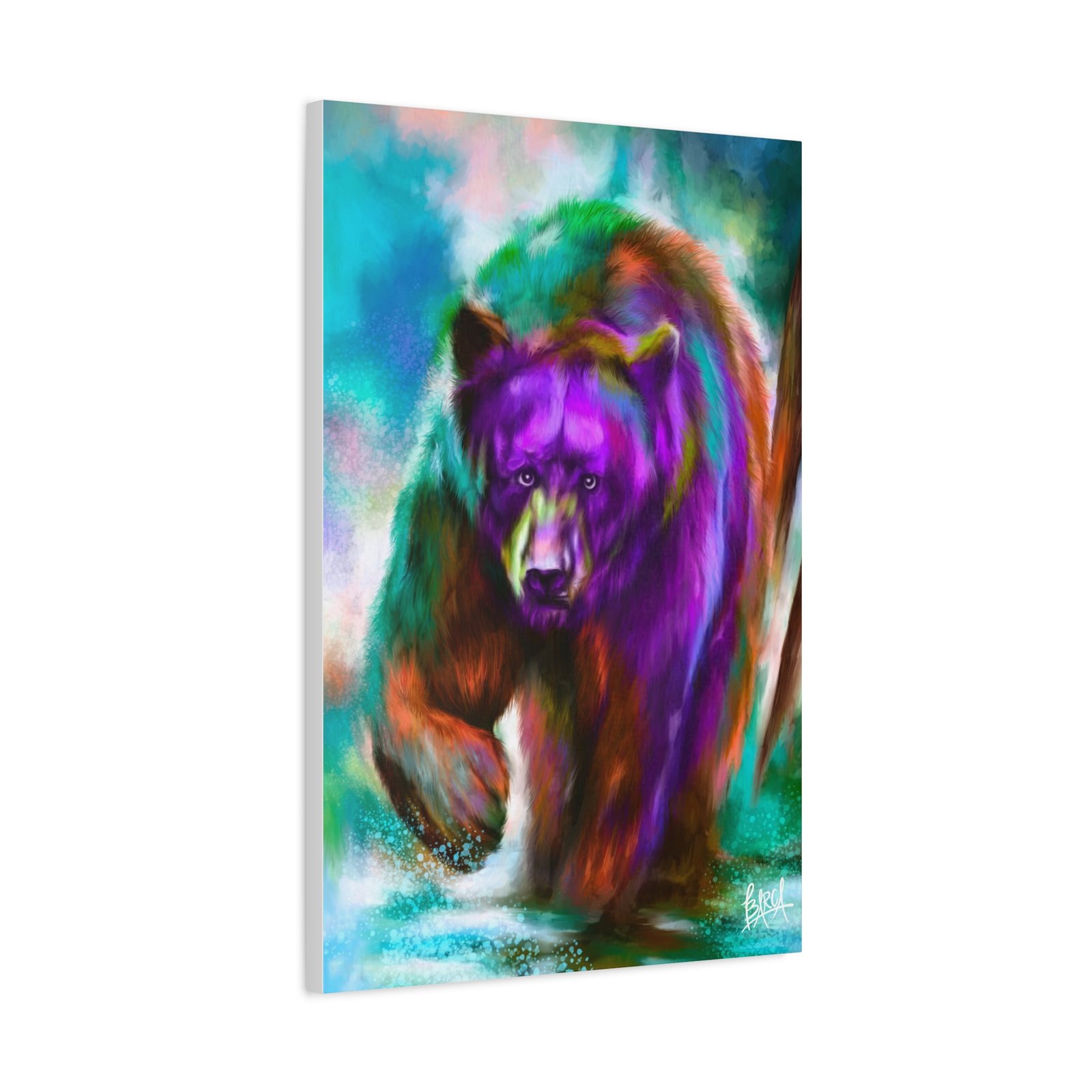 Animal Art Canvas - Portrait Vibrant Bear Canvas Art, Colorful Wall Decor, Animal Lover Gift, Colorful Home Decor, Wildlife Artwork, Unique Art Piece - Image 34