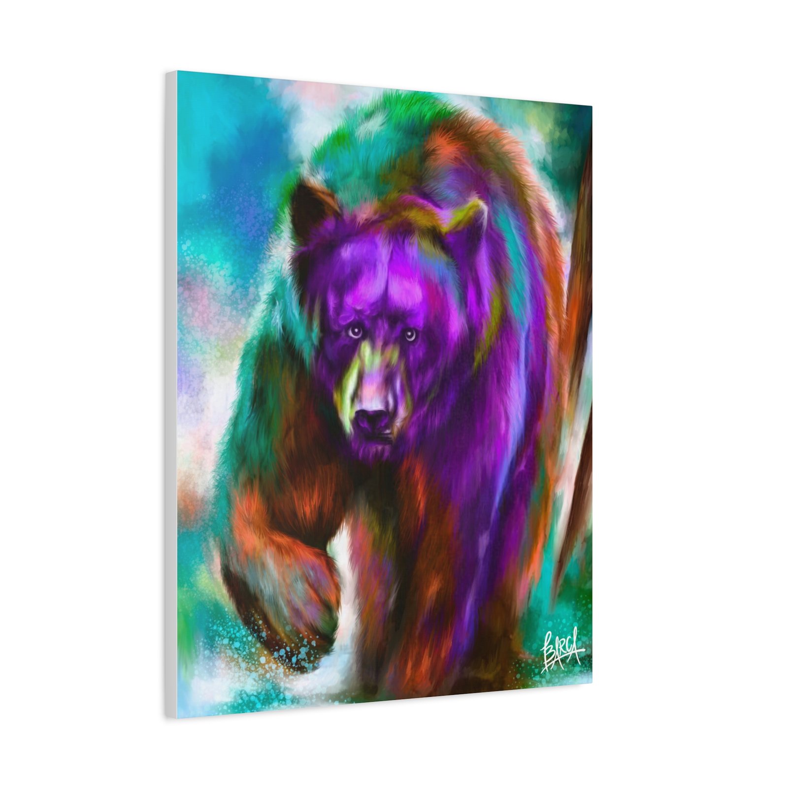 Animal Art Canvas - Portrait Vibrant Bear Canvas Art, Colorful Wall Decor, Animal Lover Gift, Colorful Home Decor, Wildlife Artwork, Unique Art Piece - Image 38
