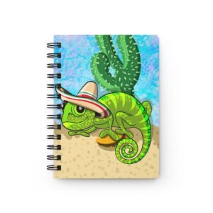 Chamo Pop Art - Vibrant Mexican Chameleon Journal, Nature Lover Notebook, Eco-Friendly Spiral Journal, Cute Study Gift, Sketchbook for Adventurers