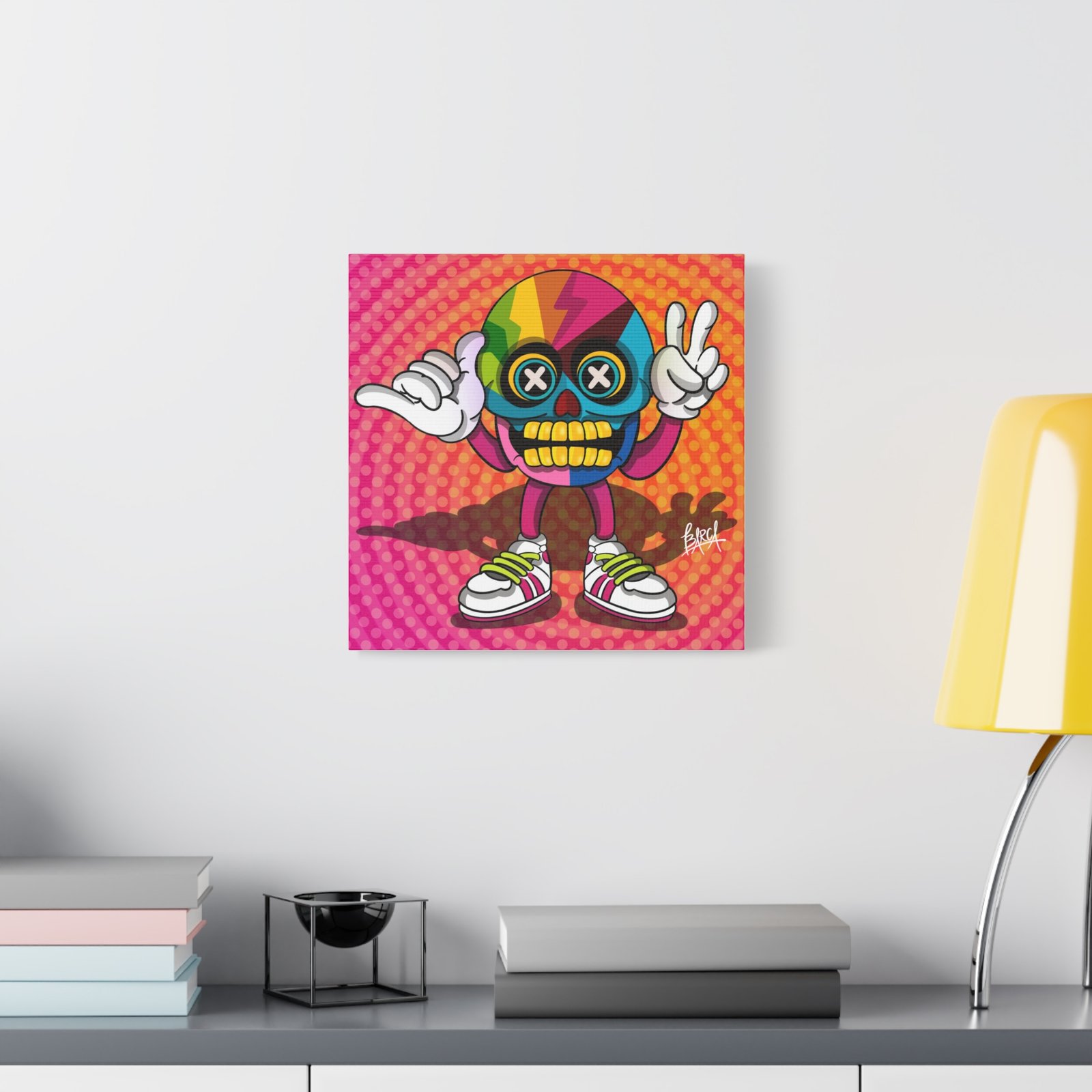 Other Art Portrait - Colorful Skull Canvas Art Print, Psychedelic Wall Decor, Unique Gift for Art Lovers, Vibrant Home Decor, Fun Room Accent - Image 55