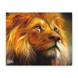 Animal Art Canvas - Majestic Lion Canvas Art, Inspirational Wall Decor, Home Gallery Decor, Animal Lover Gift, Nature Artwork