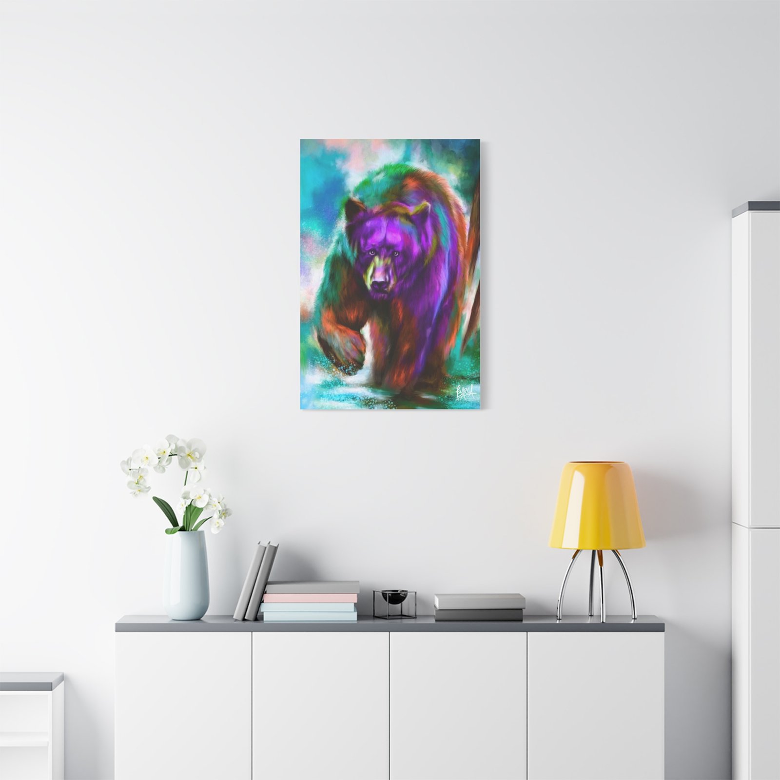 Animal Art Canvas - Portrait Vibrant Bear Canvas Art, Colorful Wall Decor, Animal Lover Gift, Colorful Home Decor, Wildlife Artwork, Unique Art Piece - Image 47