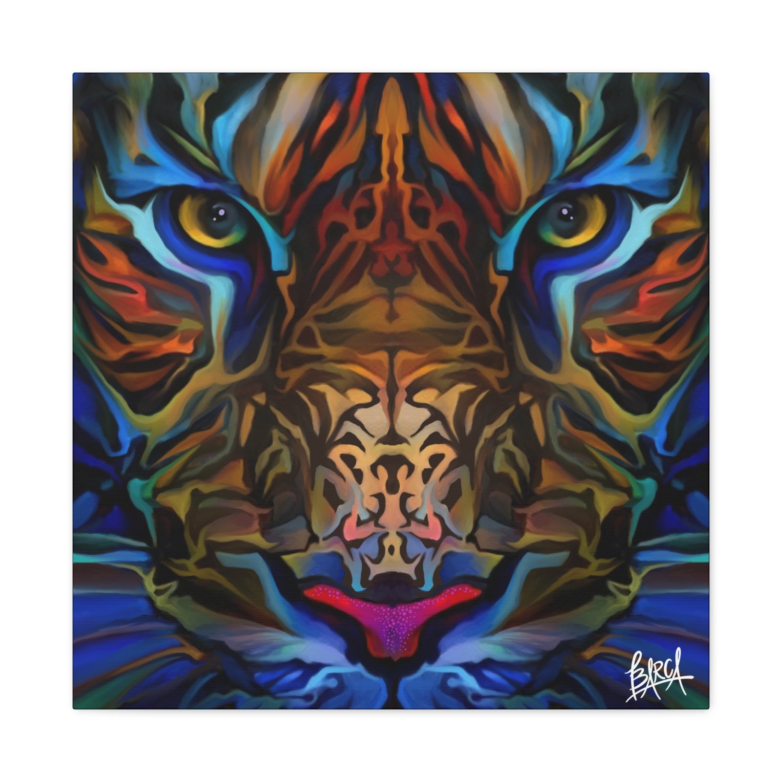 Animal Art Canvas - Portrait Vibrant Tiger Canvas Wall Art, Colorful Animal Decor, Modern Home Aesthetic, Gift for Art Lovers, Unique Wildlife Artwork - Image 93