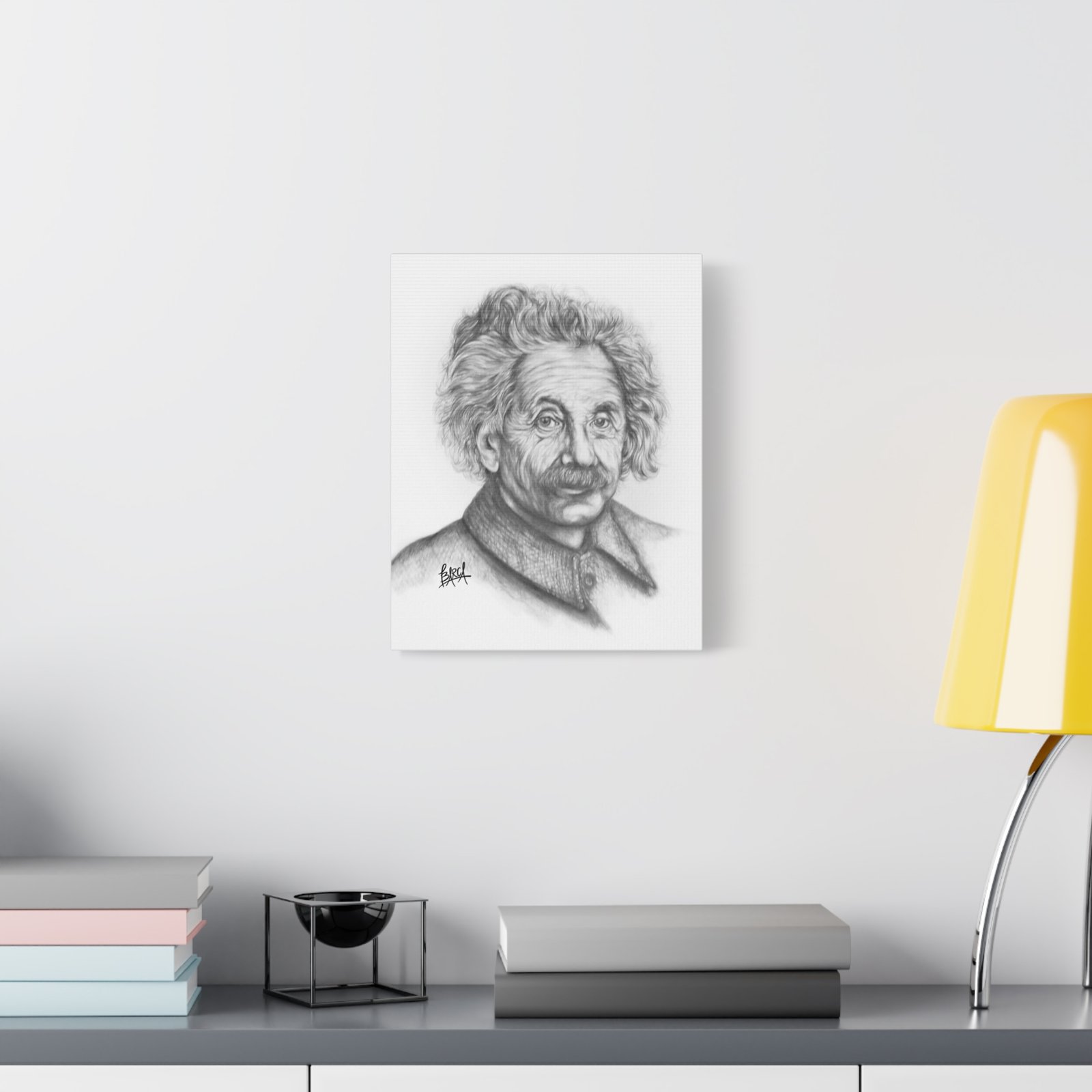 Graphite Pencil Sketch - Stylish Matte Canvas Print, Einstein Art Decor, Wall Art, Office Decor, Educational Gift, Art Lover Gift - Image 11