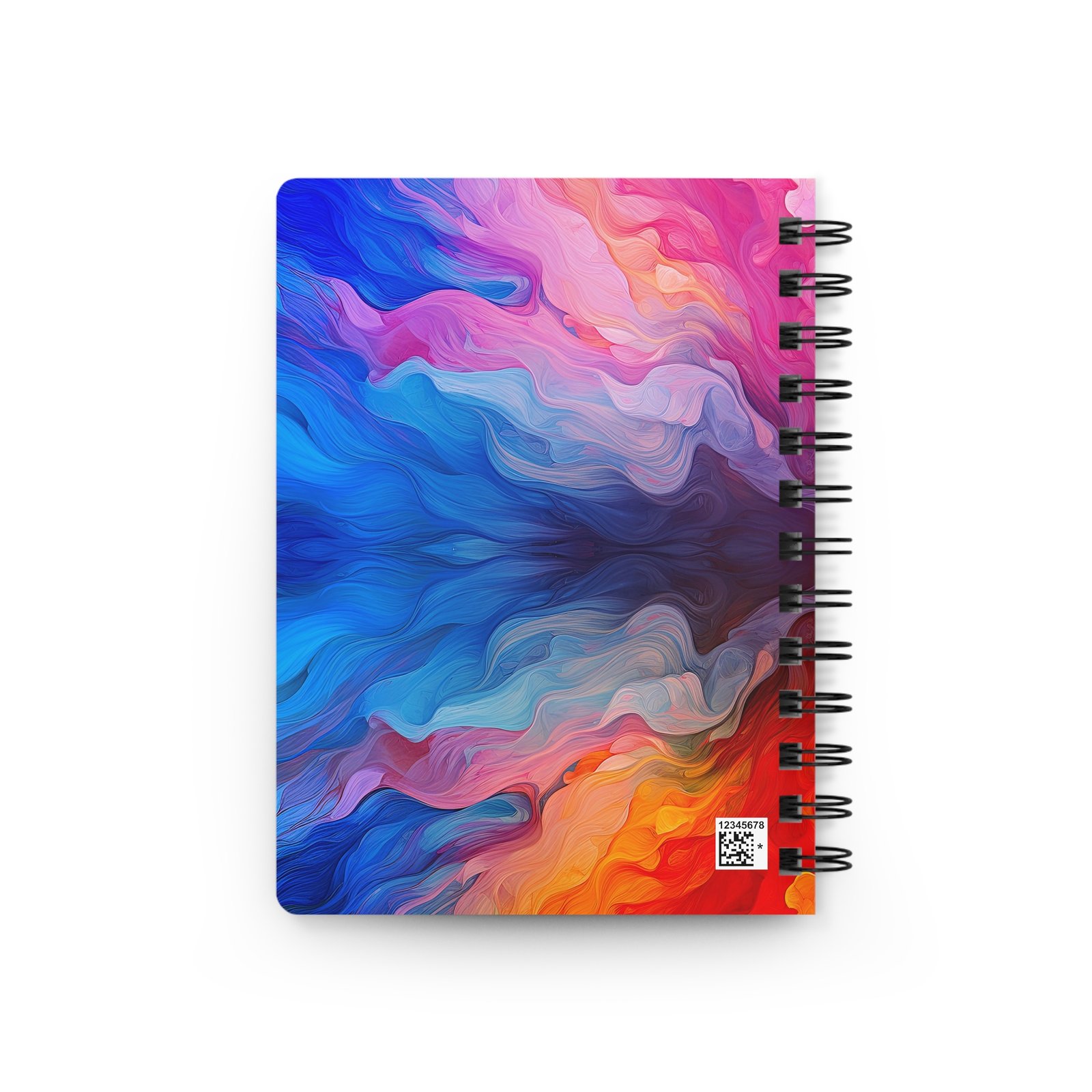 Animal Art Cat - Colorful Cat Art Spiral Bound Journal – Creative Notebook for Cat Lovers, Gift for Artists, Floral Design, Writing Diary, Unique Stationery - Image 2