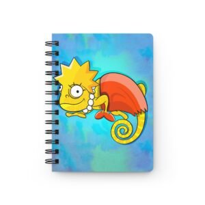 Chamo Pop Art - Whimsical Lisa Simpson Spiral Bound Journal - Colorful Art for Creative Minds, Perfect for Gifts, School, Journaling, and Everyday Notes
