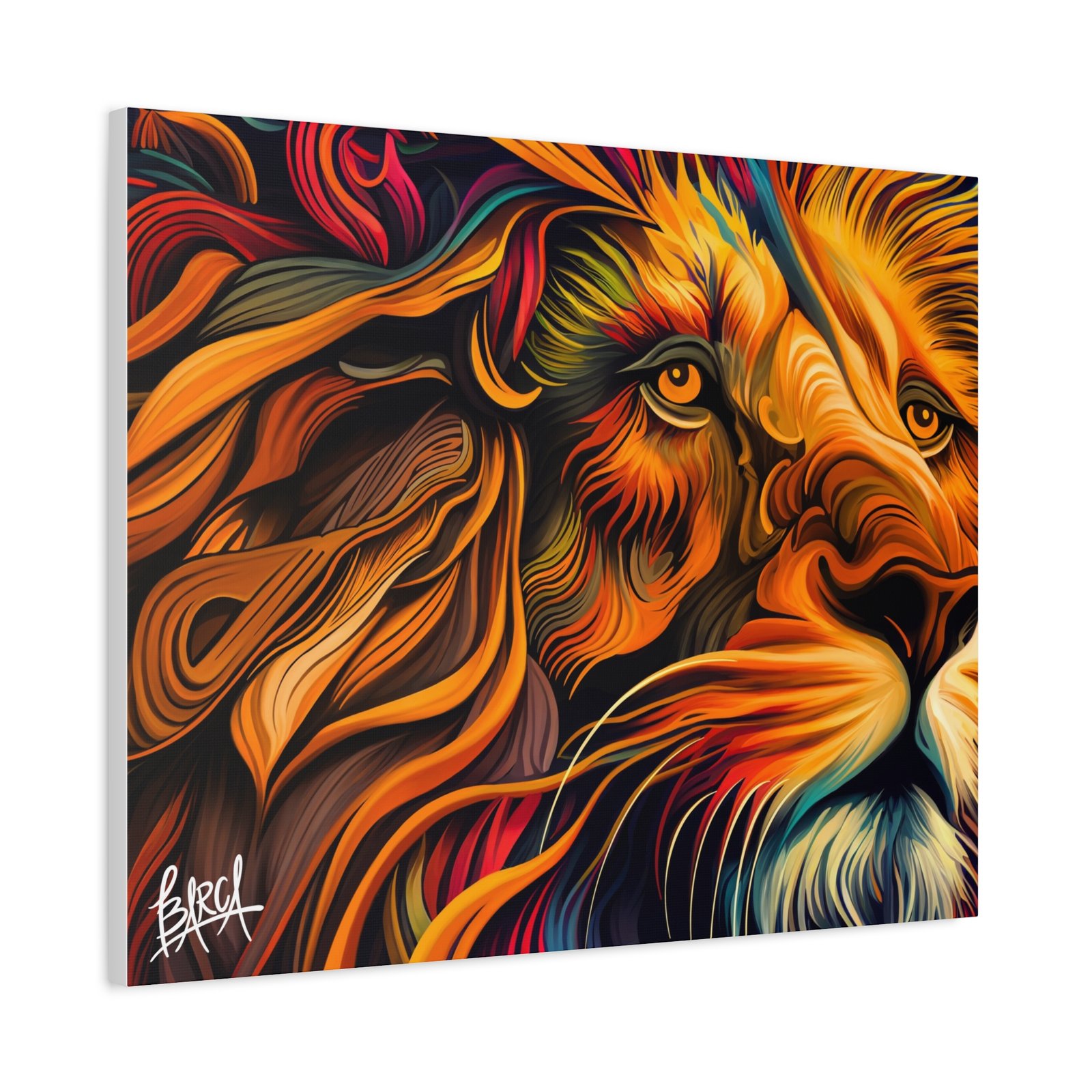Animal Art Canvas - Colorful Lion Canvas Art, Wall Decor, Animal Portrait, Vibrant Home Decor, Wildlife Art, Gift for Animal Lovers, Modern Art Piece - Image 38