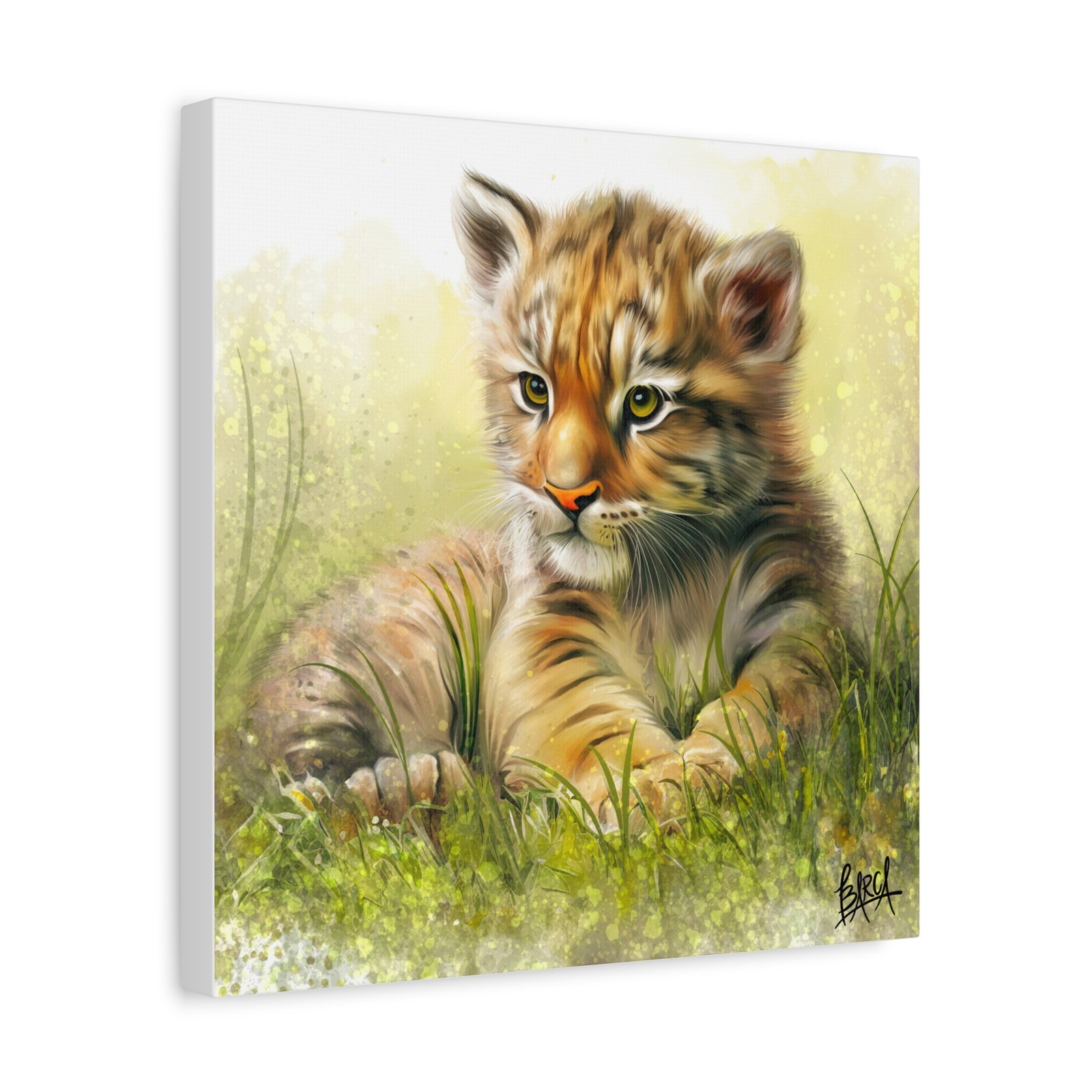 Animal Art Canvas - Tiger Cub Wall Art, Cute Animal Canvas Print for Nursery Decor, Baby Shower Gift, Wildlife Lover's Home Decor, Kid's Room Decoration - Image 14