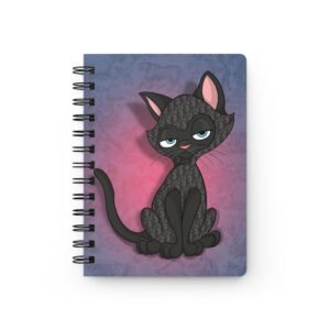 Sassy Cat Art - Dior Sassy Cat Spiral Bound Journal - Cute Gift for Cat Lovers, Note-taking, Sketching, School, Journal, Gift for Her