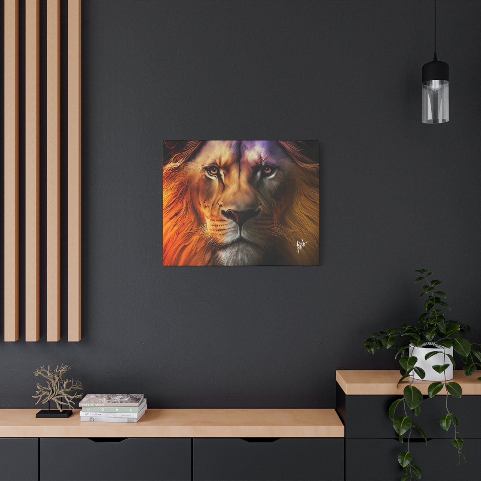 Animal Art Canvas - Majestic Lion Canvas Wall Art, Perfect for Animal Lovers, Home Decor, Gift for Nature Enthusiasts, Living Room Artwork, Bold Lion Portrait - Image 44