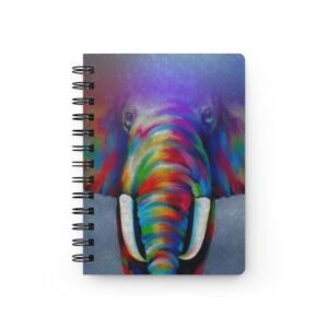 Animal Art Elephant - Colorful Elephant Spiral Bound Journal | Artistic Notebook for Creativity, Gifts, Stationery, Journaling, Art Lovers