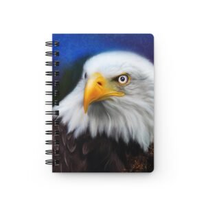 Animal Art Bird - Eagle Art Spiral Bound Journal - Inspirational Notebook for Nature Lovers, Sketching, Note Taking, Gift for Entrepreneurs, Graduation