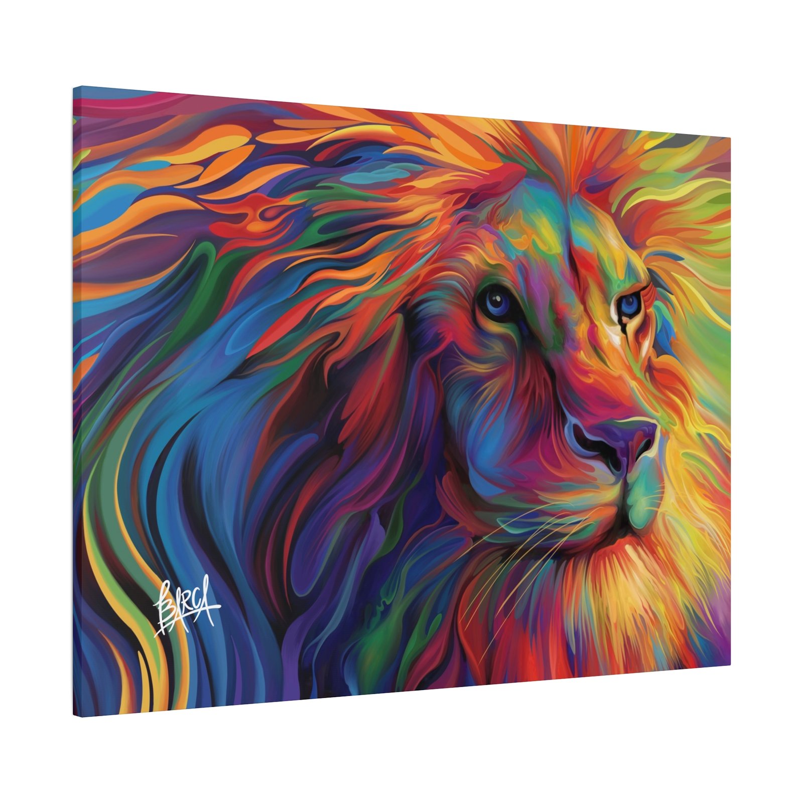 Animal Art Canvas - Vibrant Lion Canvas Art, Colorful Wall Decor, Animal Lover Gift, Bold Home Decoration, African Wildlife Art, Unique Art Piece - Image 74