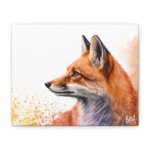 Animal Art Canvas - Wildlife Art Canvas, Fox Wall Décor, Home Décor, Nature Lover Gift, Animal Print