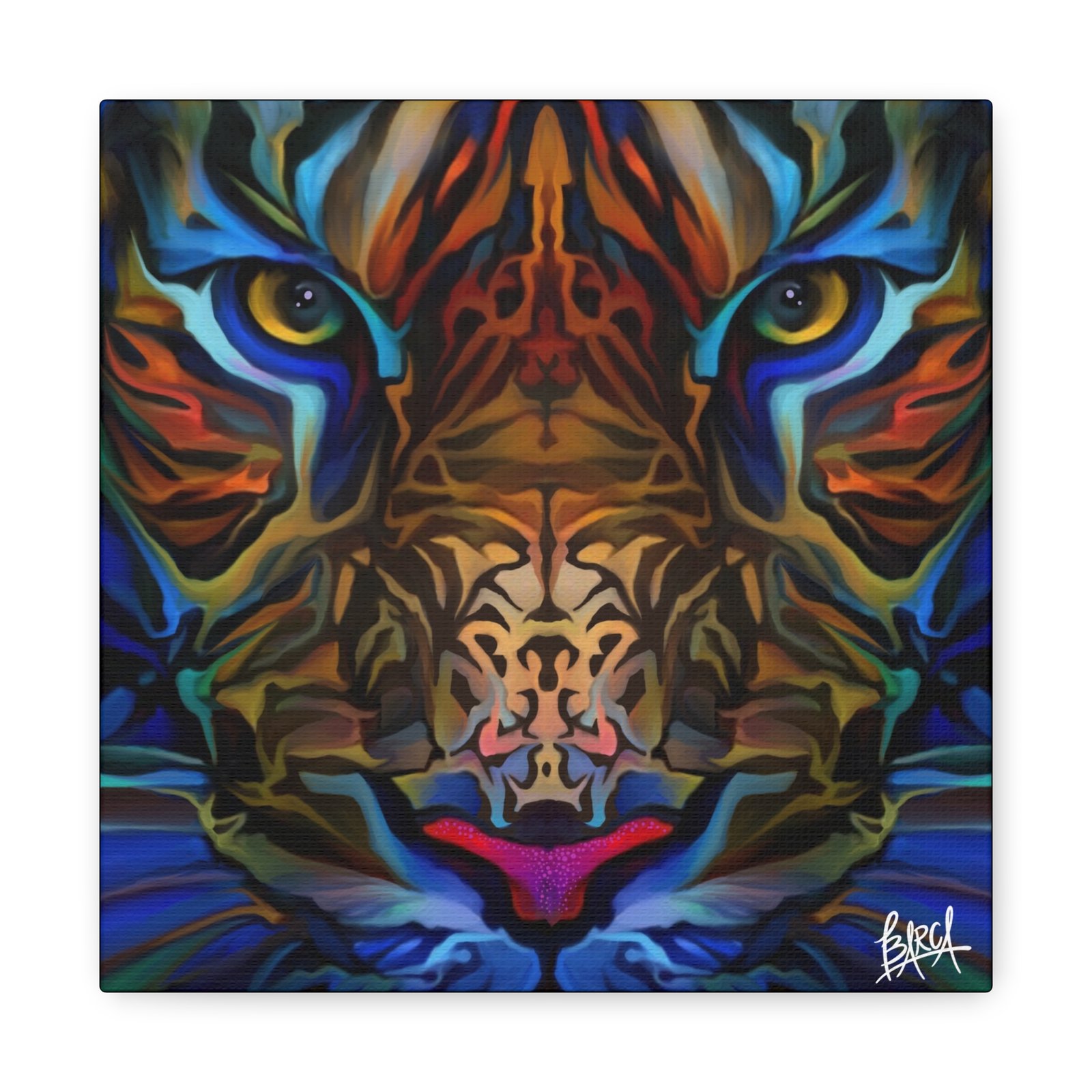 Animal Art Canvas - Portrait Vibrant Tiger Canvas Wall Art, Colorful Animal Decor, Modern Home Aesthetic, Gift for Art Lovers, Unique Wildlife Artwork - Image 73