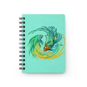 Animal Art Fish - Whimsical Fish Spiral Bound Journal, Notebook, Gift for Artists, Creative Writing, Fish Lovers, Eco-Friendly Stationery