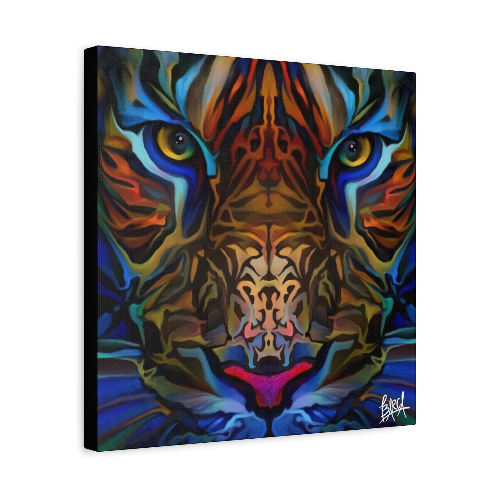 Animal Art Canvas - Portrait Vibrant Tiger Canvas Wall Art, Colorful Animal Decor, Modern Home Aesthetic, Gift for Art Lovers, Unique Wildlife Artwork - Image 86