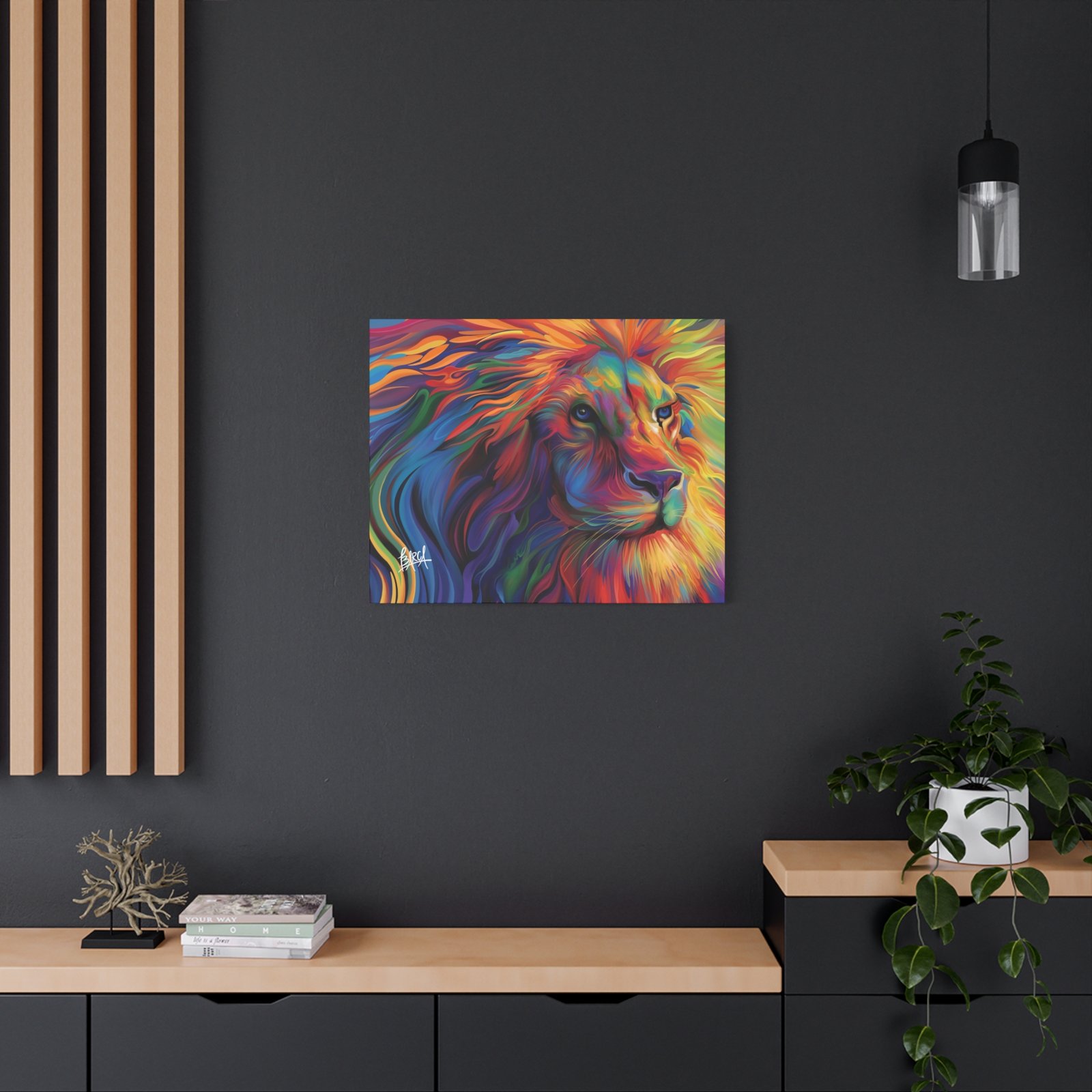 Animal Art Canvas - Vibrant Lion Canvas Art, Colorful Wall Decor, Animal Lover Gift, Bold Home Decoration, African Wildlife Art, Unique Art Piece - Image 48