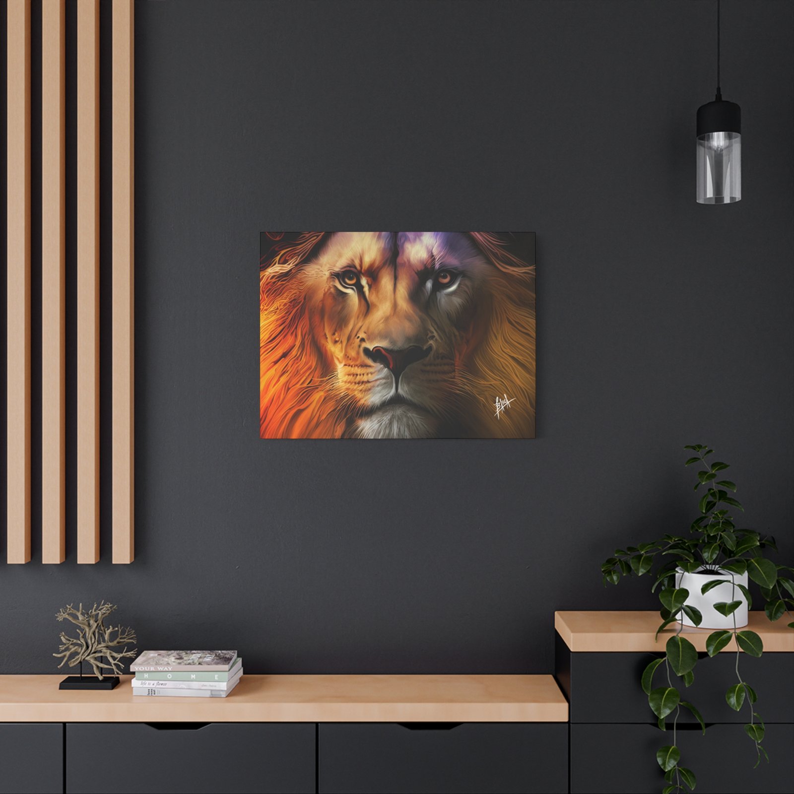 Animal Art Canvas - Majestic Lion Canvas Wall Art, Perfect for Animal Lovers, Home Decor, Gift for Nature Enthusiasts, Living Room Artwork, Bold Lion Portrait - Image 48
