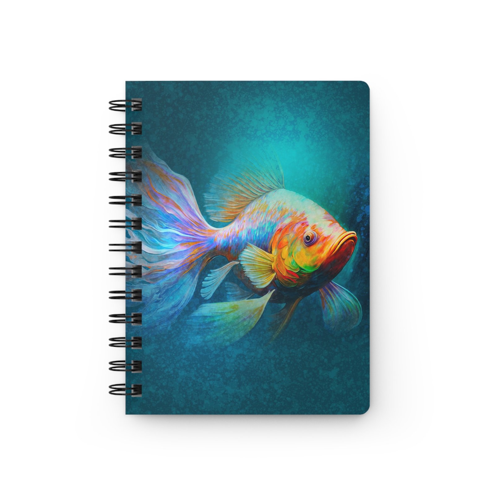 Animal Art Fish - Colorful Fish Spiral Bound Journal, Artistic Notebook for Creative Minds, Gift for Students, Dream Journal, Ocean Lover's Diary