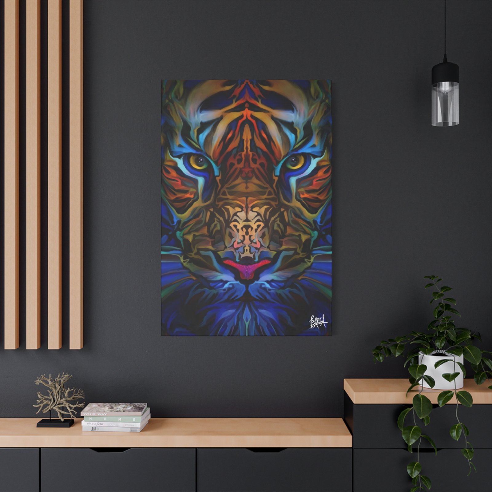 Animal Art Canvas - Portrait Vibrant Tiger Canvas Wall Art, Colorful Animal Decor, Modern Home Aesthetic, Gift for Art Lovers, Unique Wildlife Artwork - Image 60