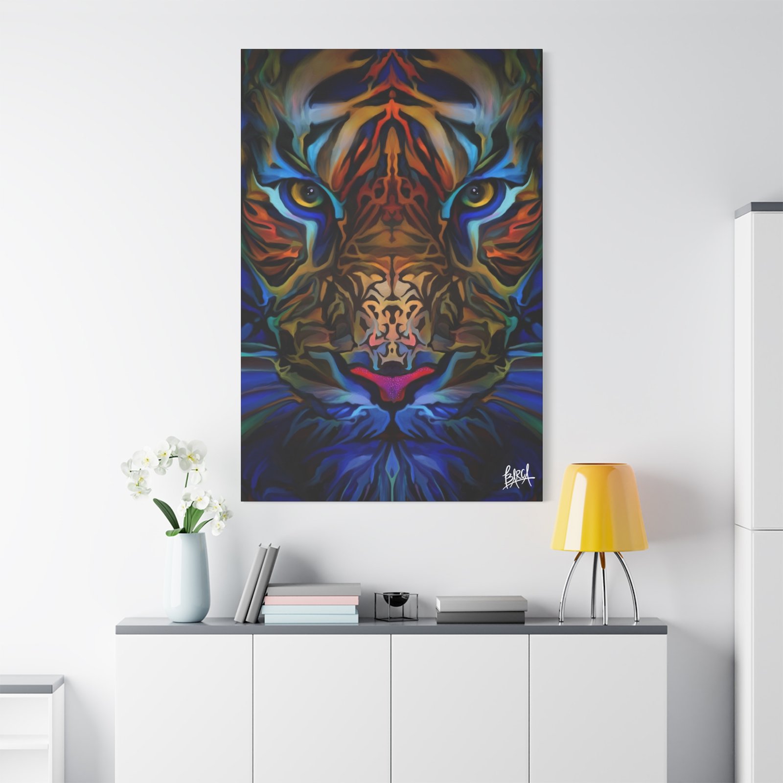 Animal Art Canvas - Portrait Vibrant Tiger Canvas Wall Art, Colorful Animal Decor, Modern Home Aesthetic, Gift for Art Lovers, Unique Wildlife Artwork - Image 67