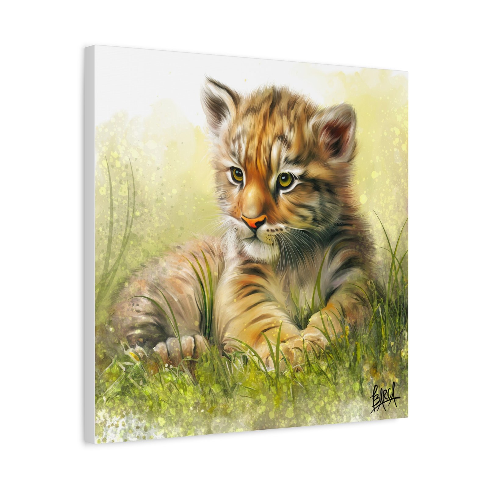 Animal Art Canvas - Tiger Cub Wall Art, Cute Animal Canvas Print for Nursery Decor, Baby Shower Gift, Wildlife Lover's Home Decor, Kid's Room Decoration - Image 22