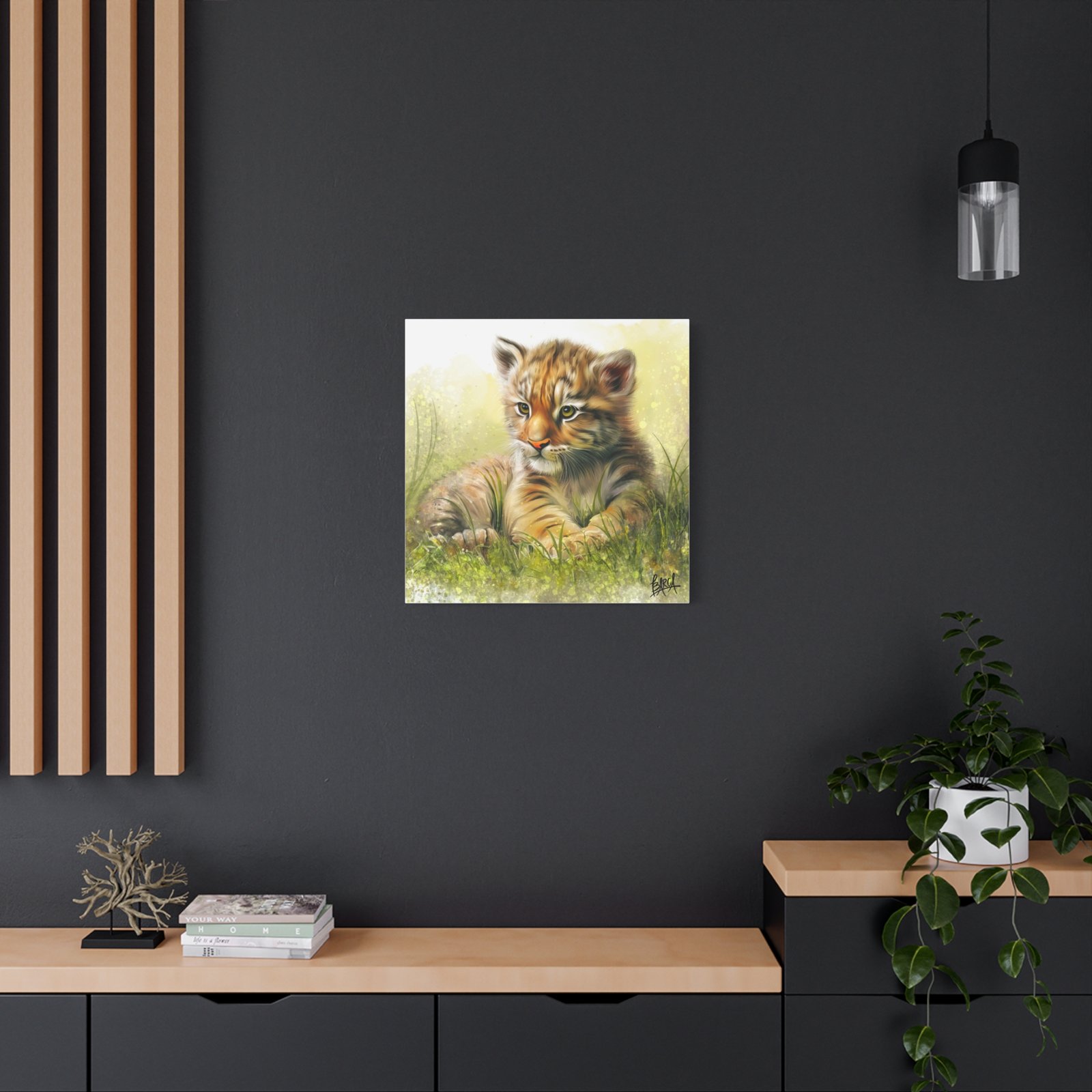 Animal Art Canvas - Tiger Cub Wall Art, Cute Animal Canvas Print for Nursery Decor, Baby Shower Gift, Wildlife Lover's Home Decor, Kid's Room Decoration - Image 28