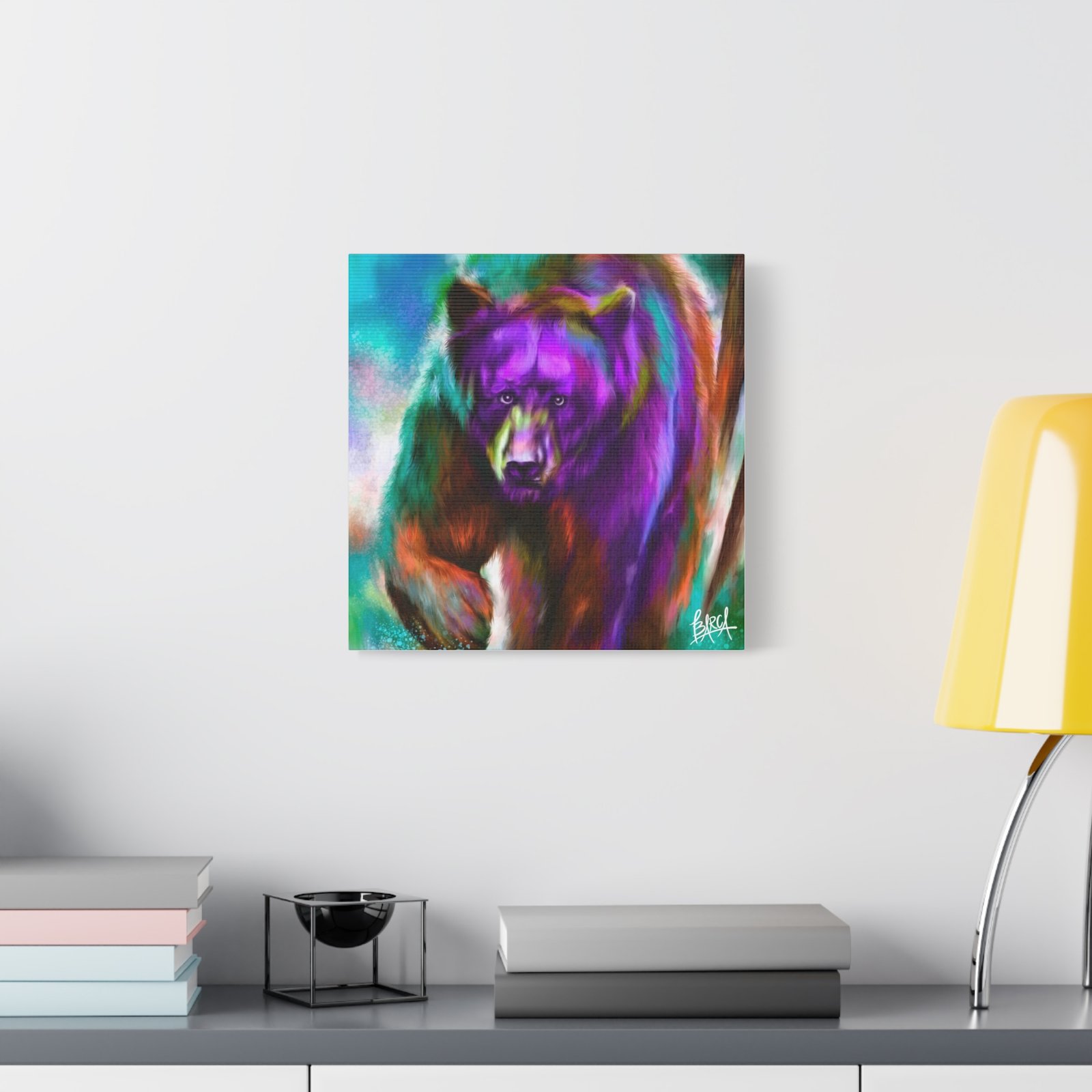 Animal Art Canvas - Portrait Vibrant Bear Canvas Art, Colorful Wall Decor, Animal Lover Gift, Colorful Home Decor, Wildlife Artwork, Unique Art Piece - Image 79