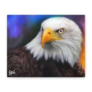 Animal Art Canvas - Eagle Art Canvas Print, Stunning Wildlife Wall Decor, Nature Lovers Gift, Home or Office Accent, American Pride Decor