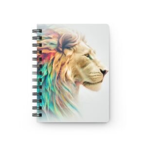 Animal Art Cat - Colorful Lion Spiral Bound Journal | Inspirational Notebook for Students, Artists, Gifts | Unique Journal for Writing, Sketching, and [...]