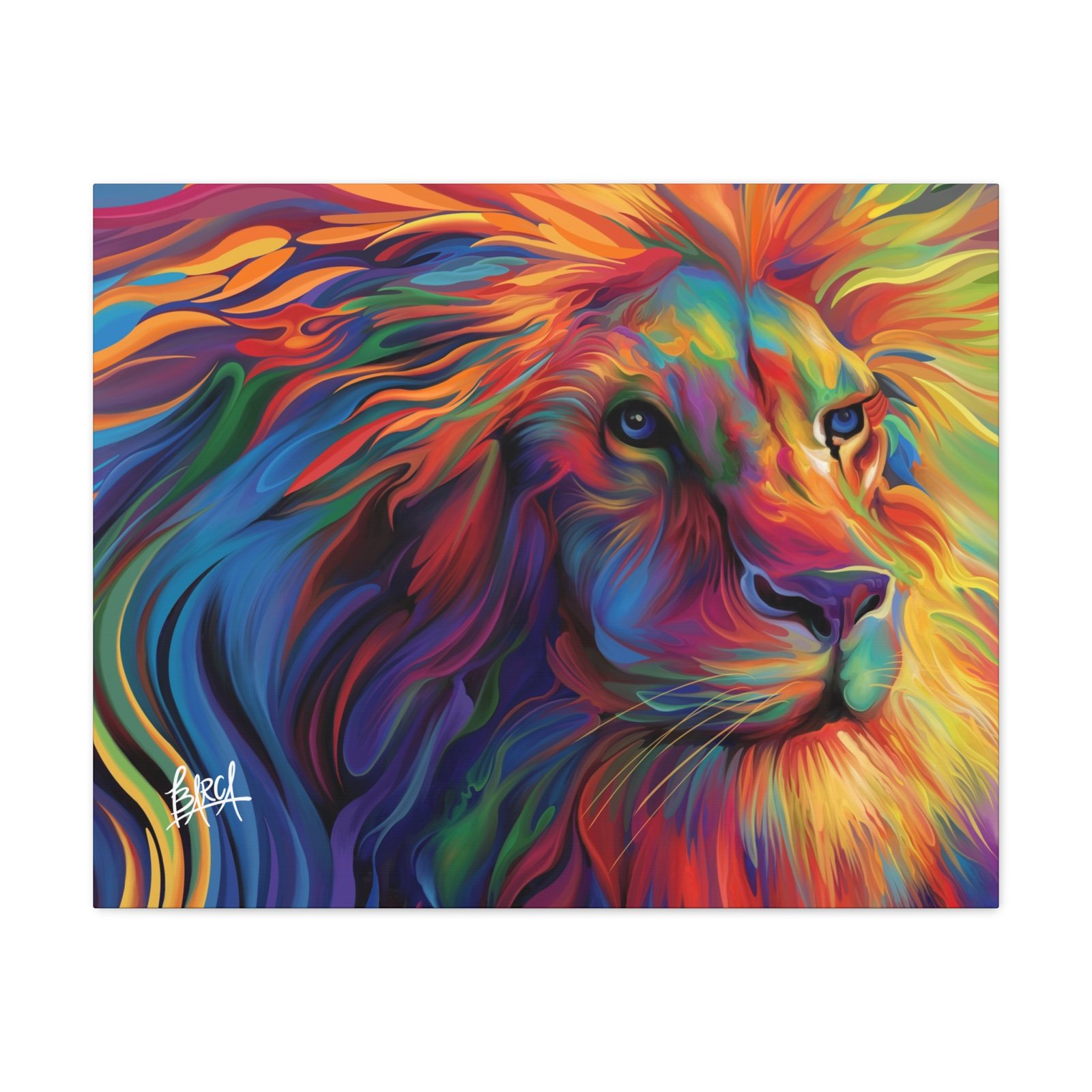 Animal Art Canvas - Vibrant Lion Canvas Art, Colorful Wall Decor, Animal Lover Gift, Bold Home Decoration, African Wildlife Art, Unique Art Piece - Image 45